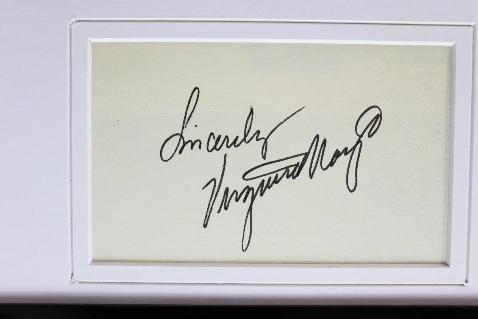 Virginia Mayo Signed Framed 16x20 Meet Flaxy Martin Poster Display, image 2