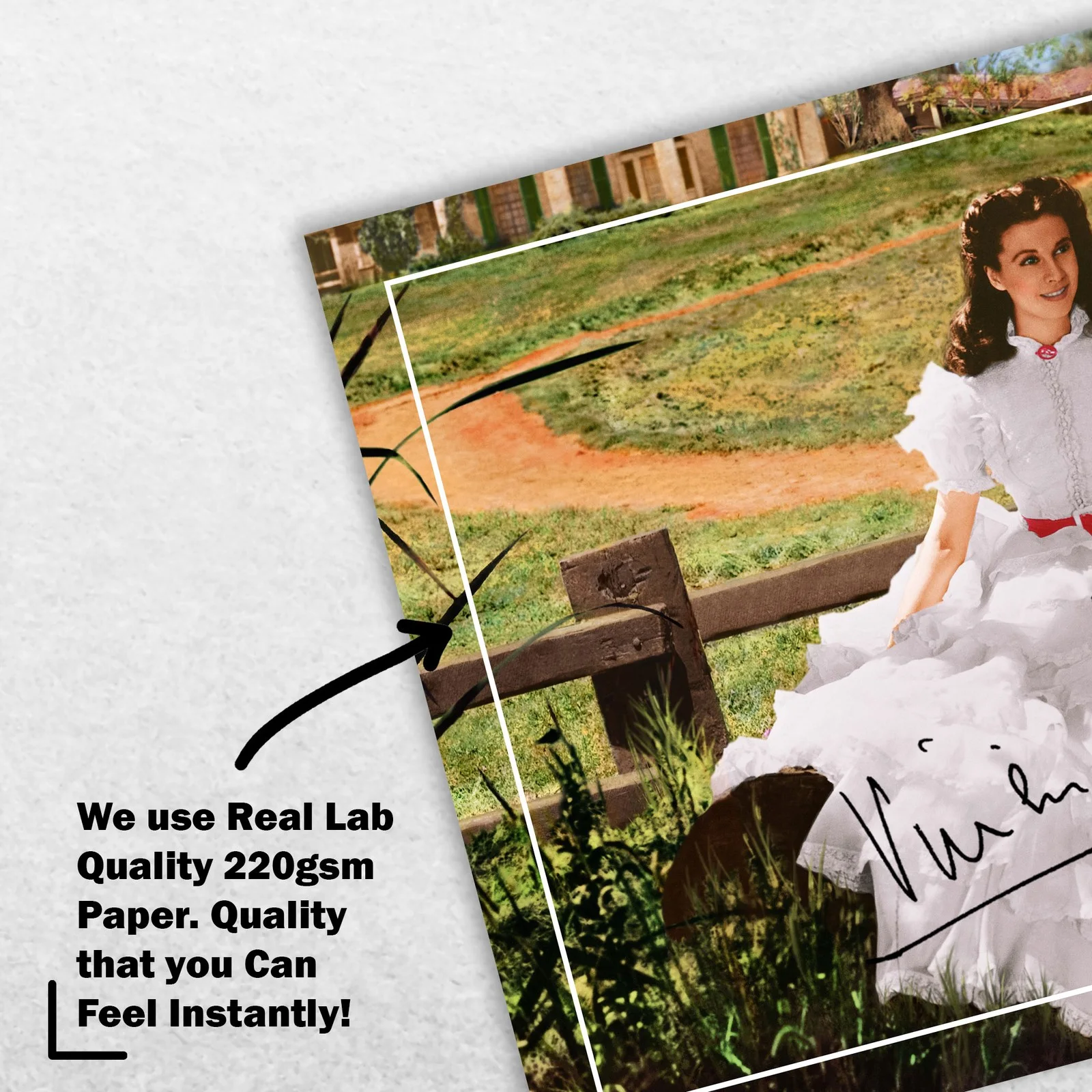 Vivien Leigh Signed Memorabilia 8x6 Pre Printed Autograph Photo Memorabilia, image 4