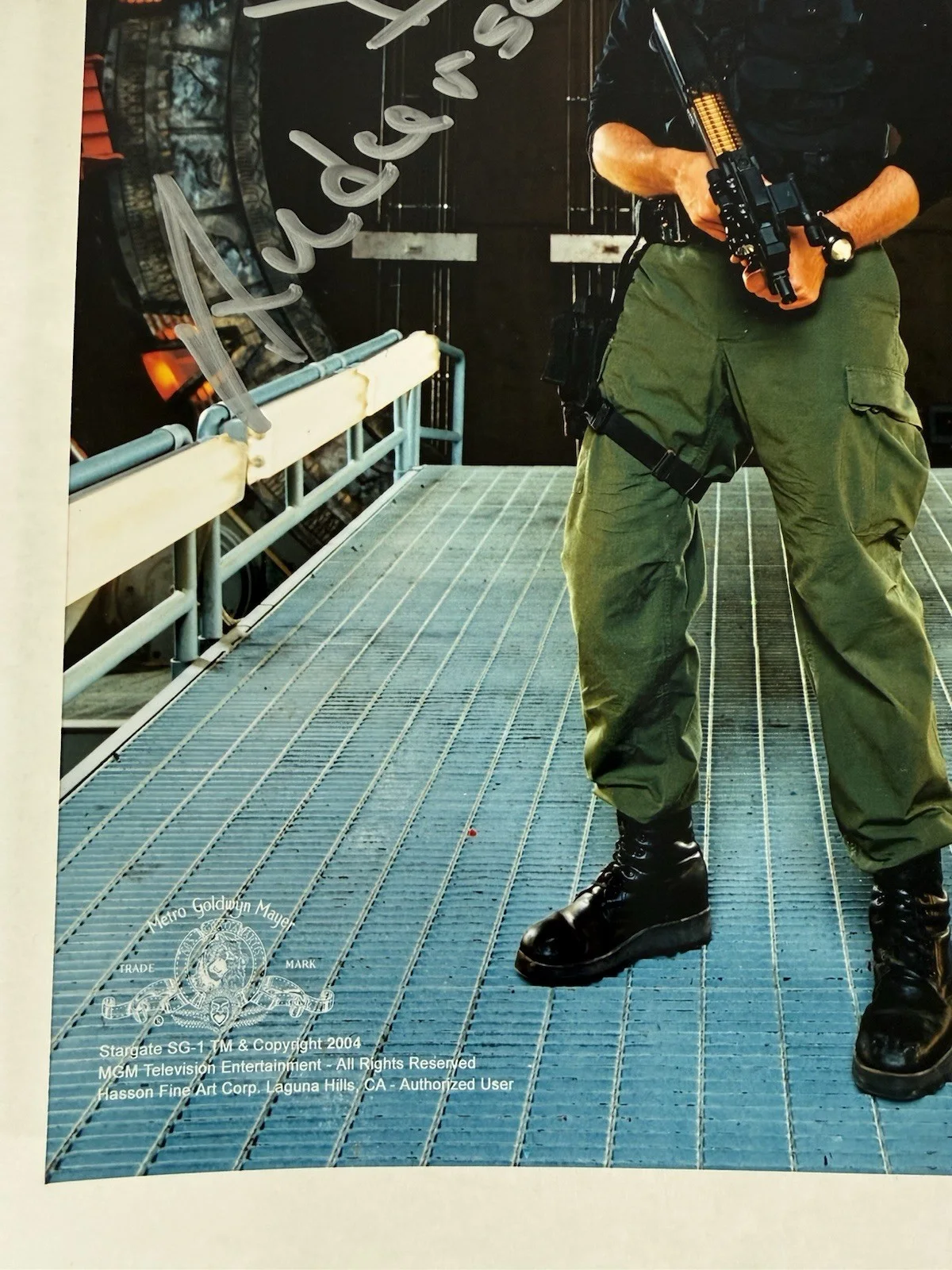 Richard Dean Anderson — Richard Dean Anderson Autographed In Silver 8x10 Photo Jack Stargate 1 With COA, image 5