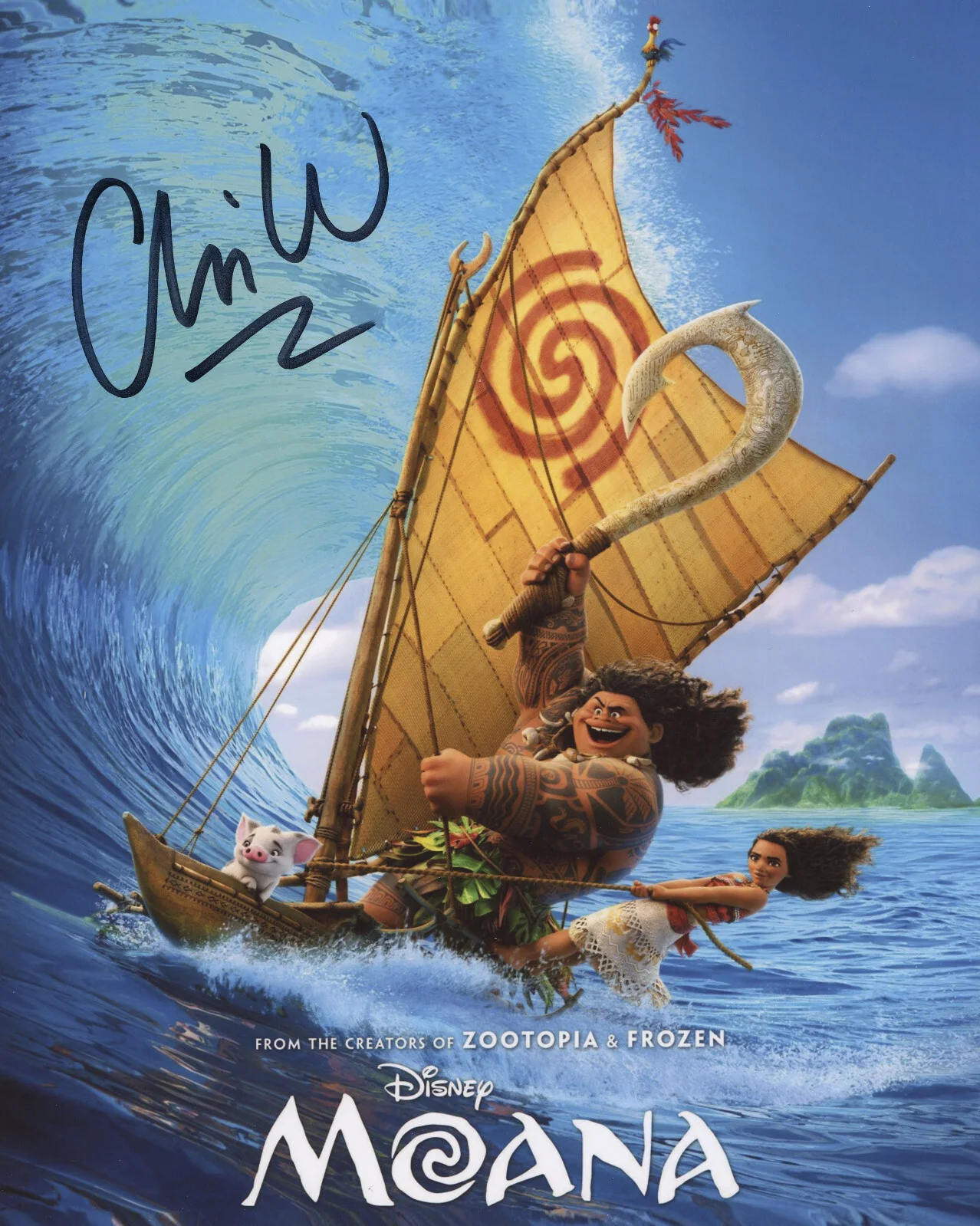 Chris Williams — Chris Williams Director & Writer of MOANA Signed 8x10 Photo EXACT Proof ACOA F, изображение 2