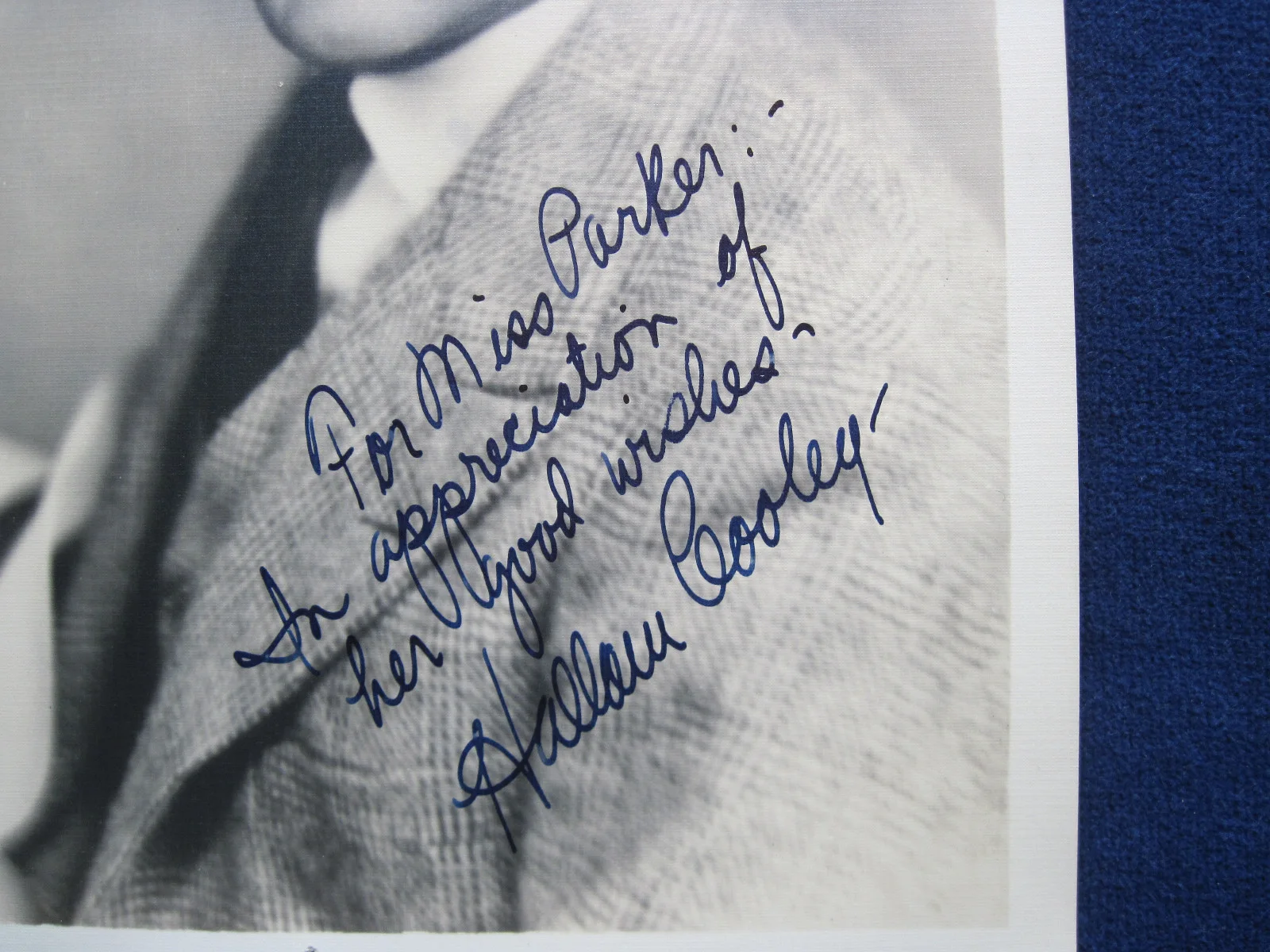ORIGINAL SEELY SEPIA PHOTO of SILENT FILM Star HALLAM COOLEY - SIGNED by Him, изображение 2