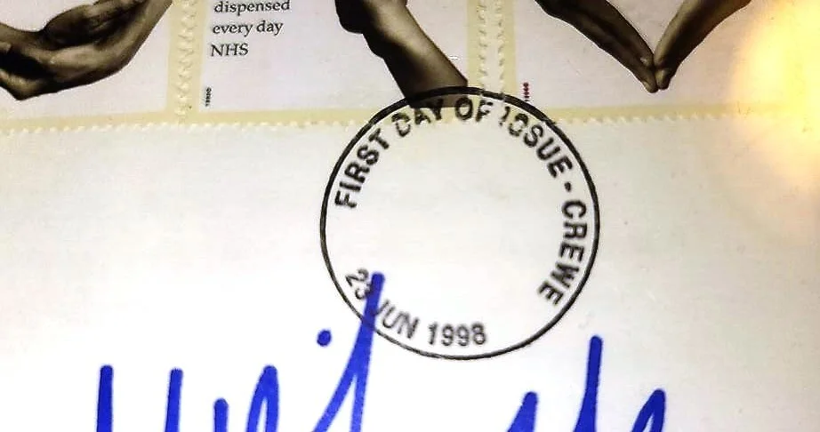 SOPHIA LOREN SIGNED fcs postmarked June 1998 UNIQUE, image 2