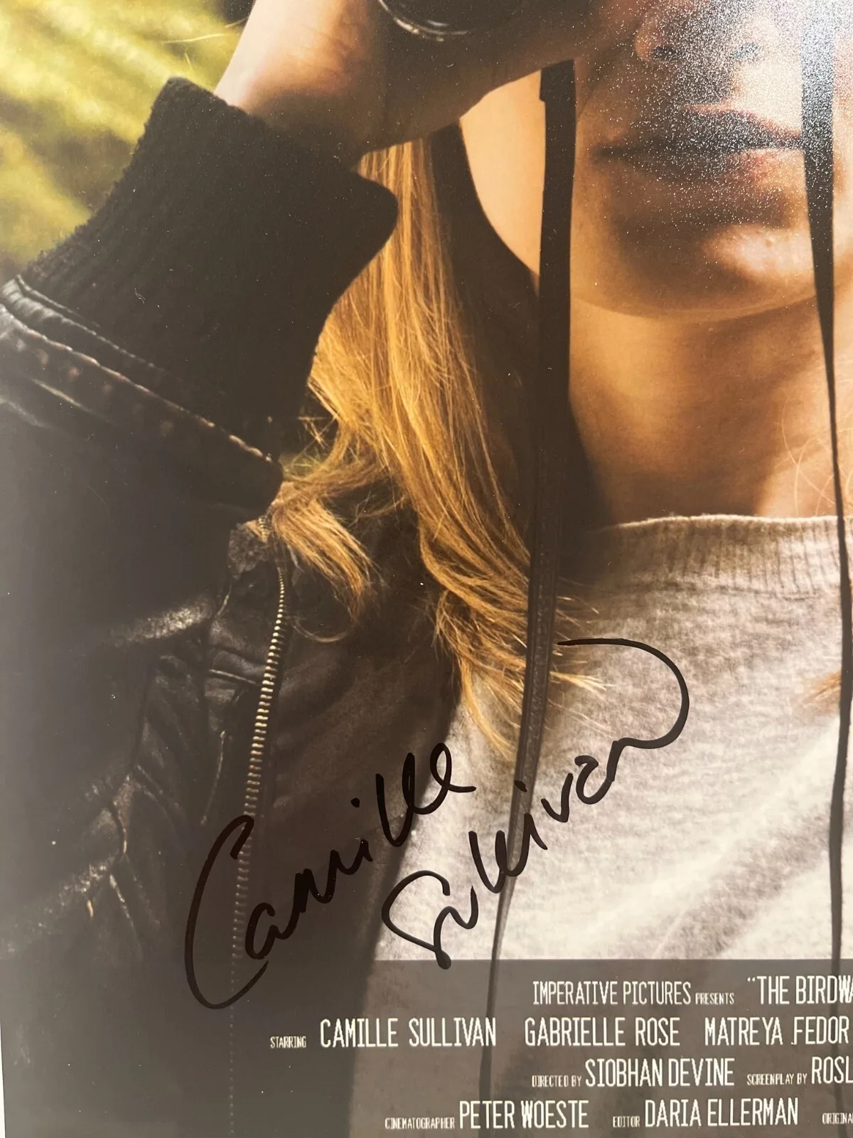 Camille Sullivan — Signed Camille Sullivan The Birdwatcher 12x18 Photo Actress JSA, image 2