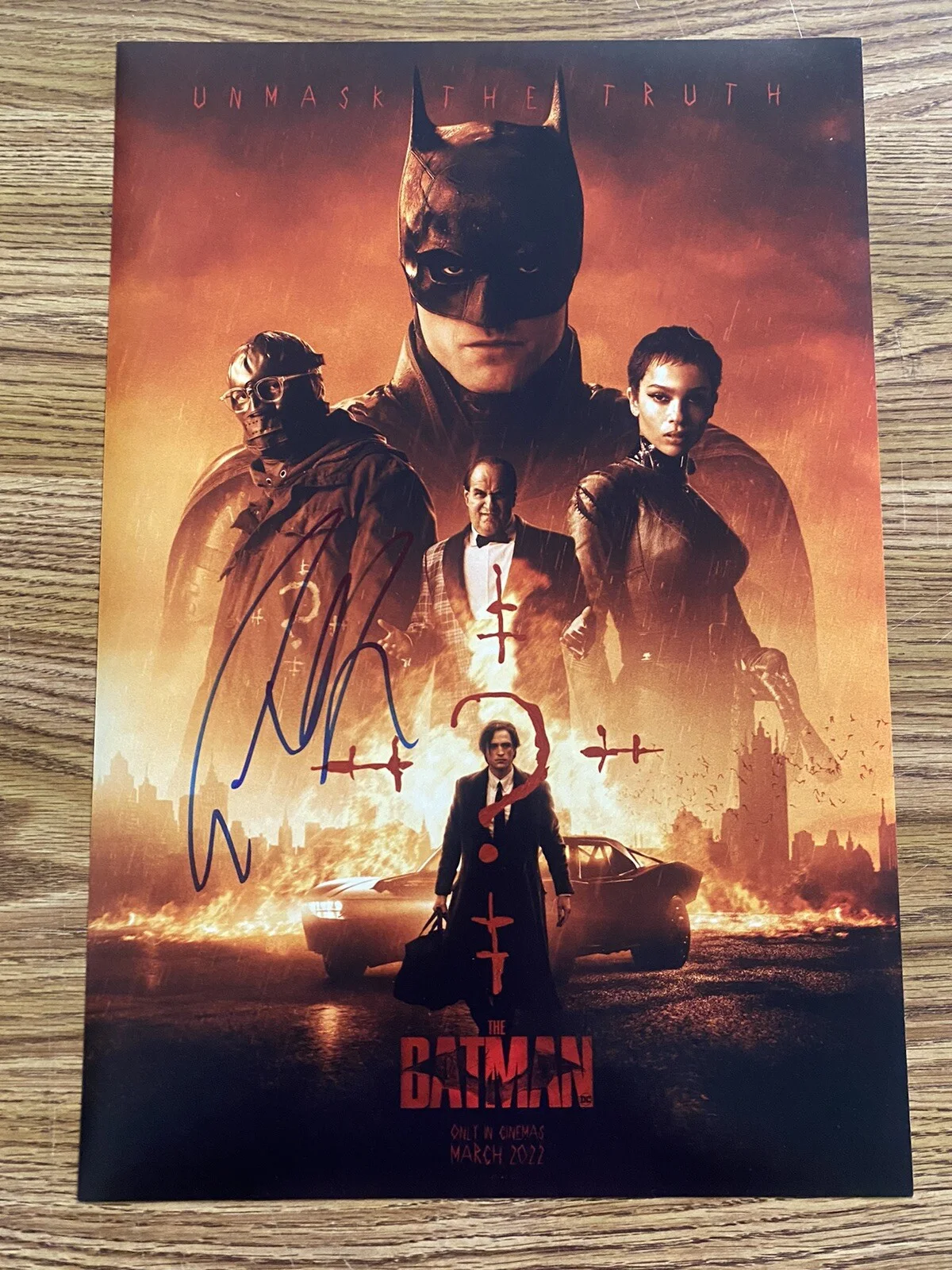 Colin Farrell — Colin Farrell Autographed 12x18 Batman Photo The Penguin Oswald Cobblepot