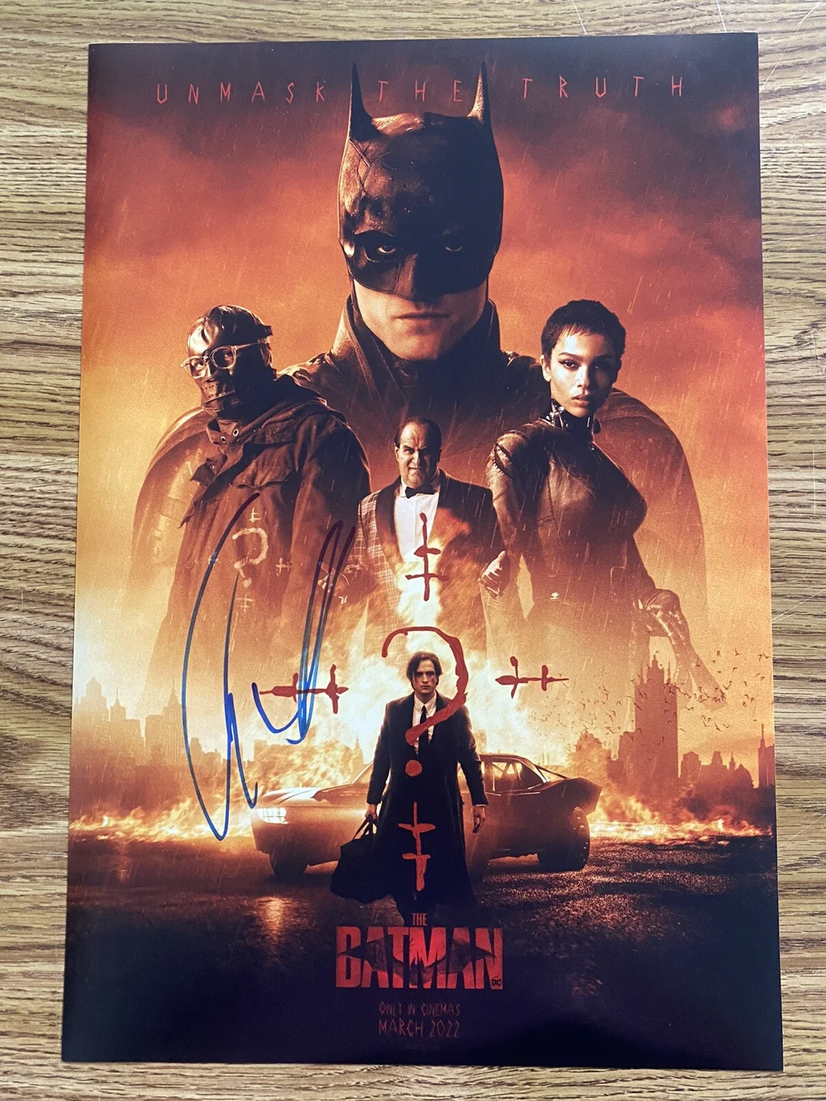 Colin Farrell — Colin Farrell Autographed 12x18 Batman Photo The Penguin Oswald Cobblepot