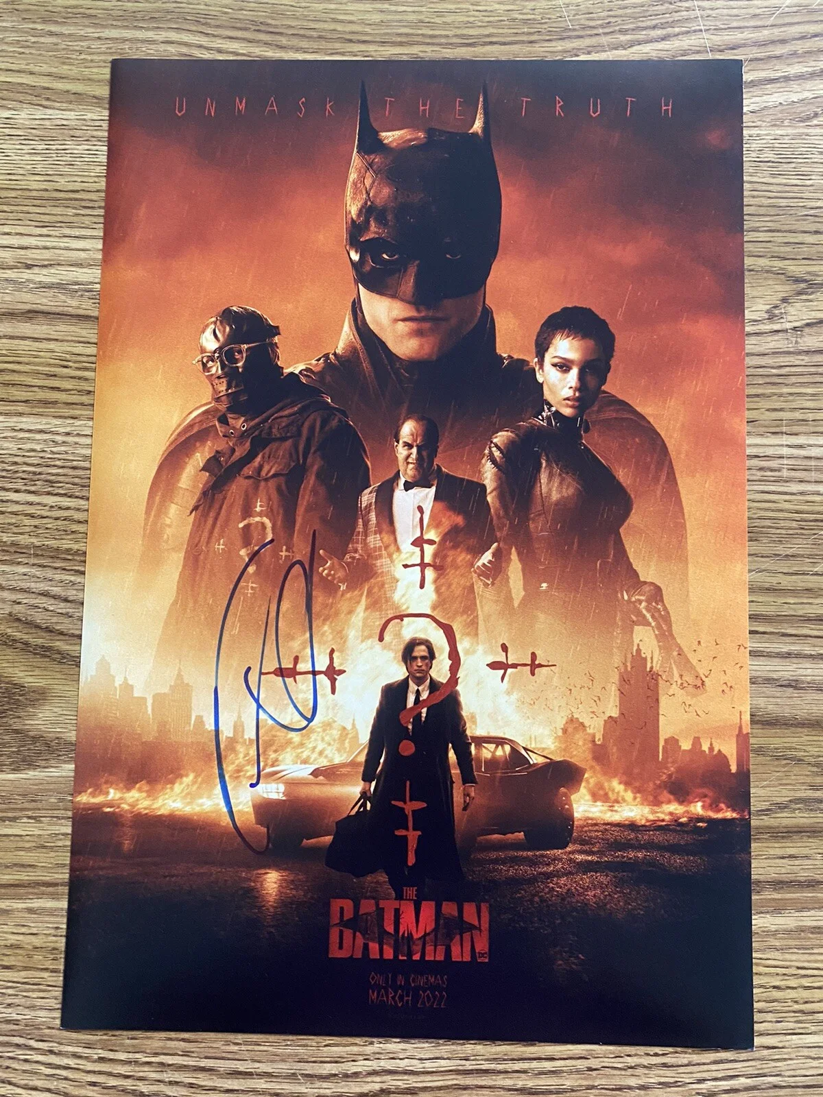 Colin Farrell — Colin Farrell Autographed 12x18 Batman Photo The Penguin Oswald Cobblepot