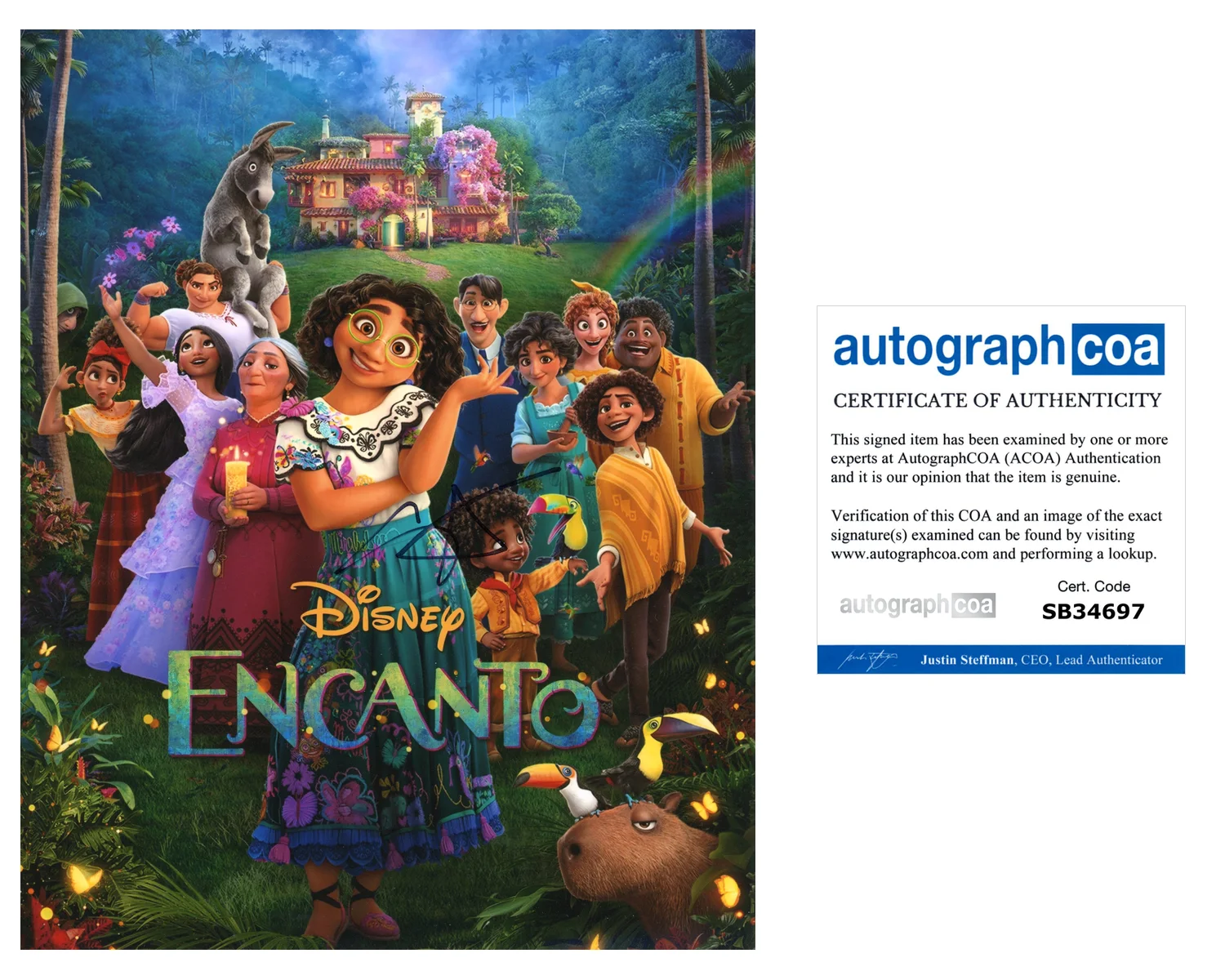 Stephanie Beatriz — Stephanie Beatriz Signed Autographed ENCANTO Mirabel 8x10 Photo PROOF ACOA A