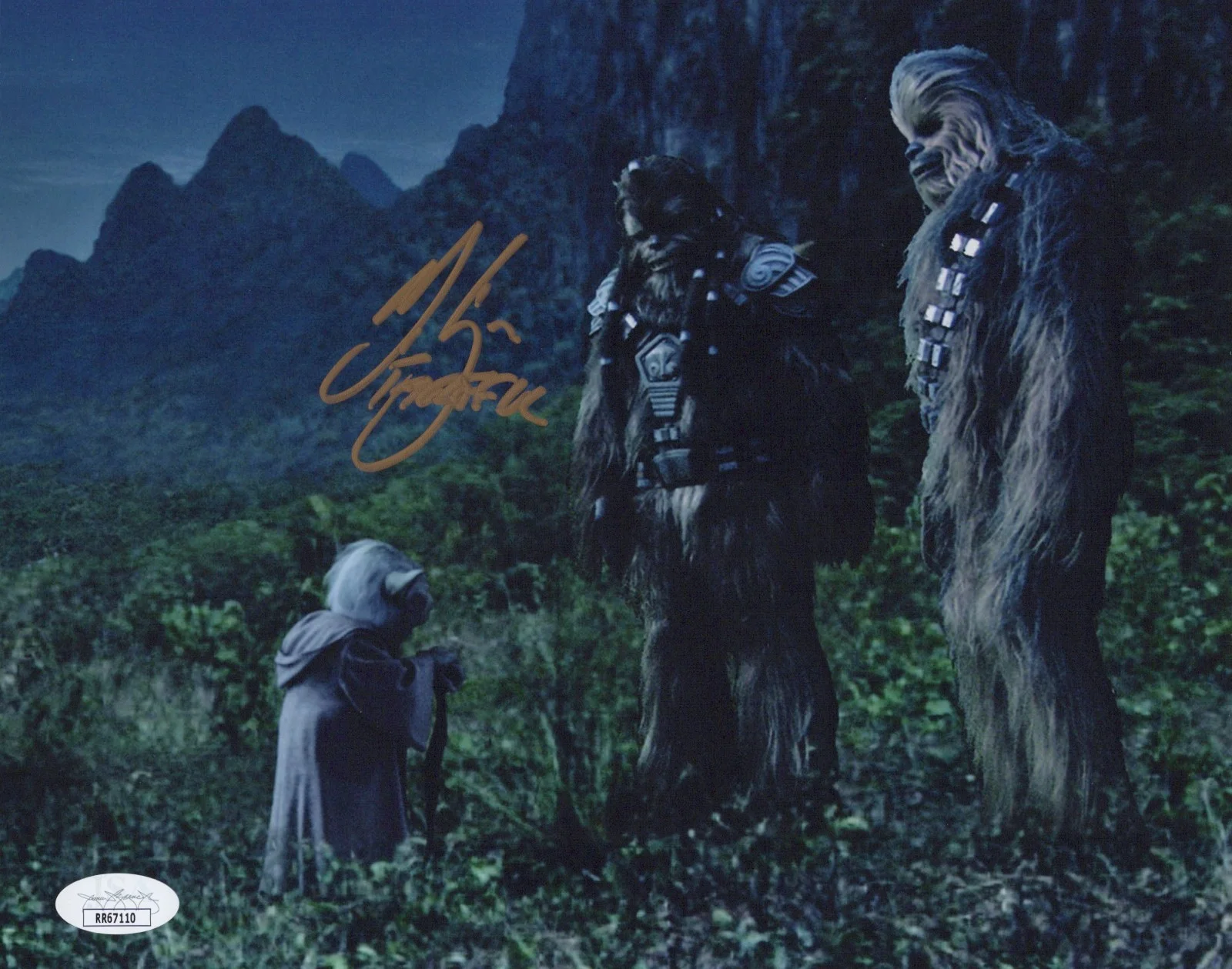 Michael Kingma — Star Wars- Michael Kingma signed Tarfful 8x10 photo JSA COA