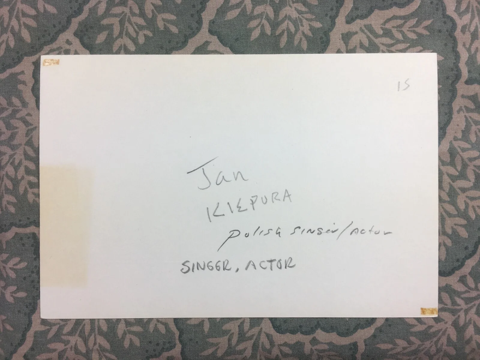 Jan Kiepura - A Song for You - Mein Herz ruft nach dir - Autograph, image 2