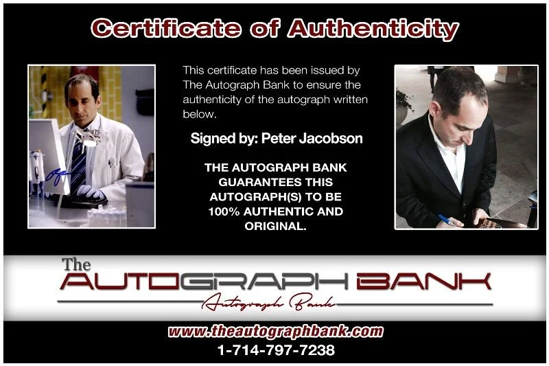 Peter Jacobson — Peter Jacobson authentic signed celebrity 8x10 photo W/Cert Autographed 2616e, image 2
