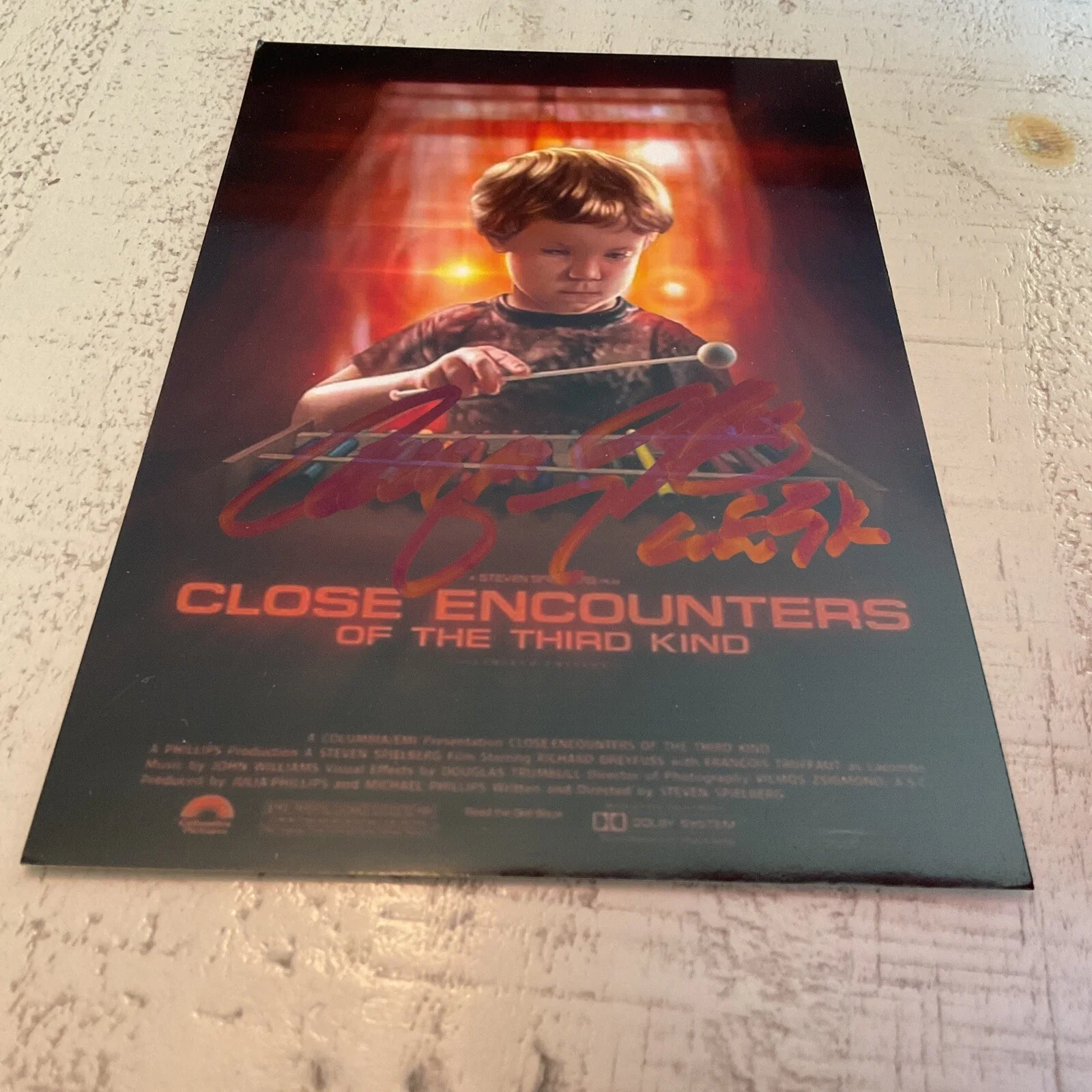Him — Autograph Cary Guffey Kid From Close Encounters Third Kind Small Photo, image 2