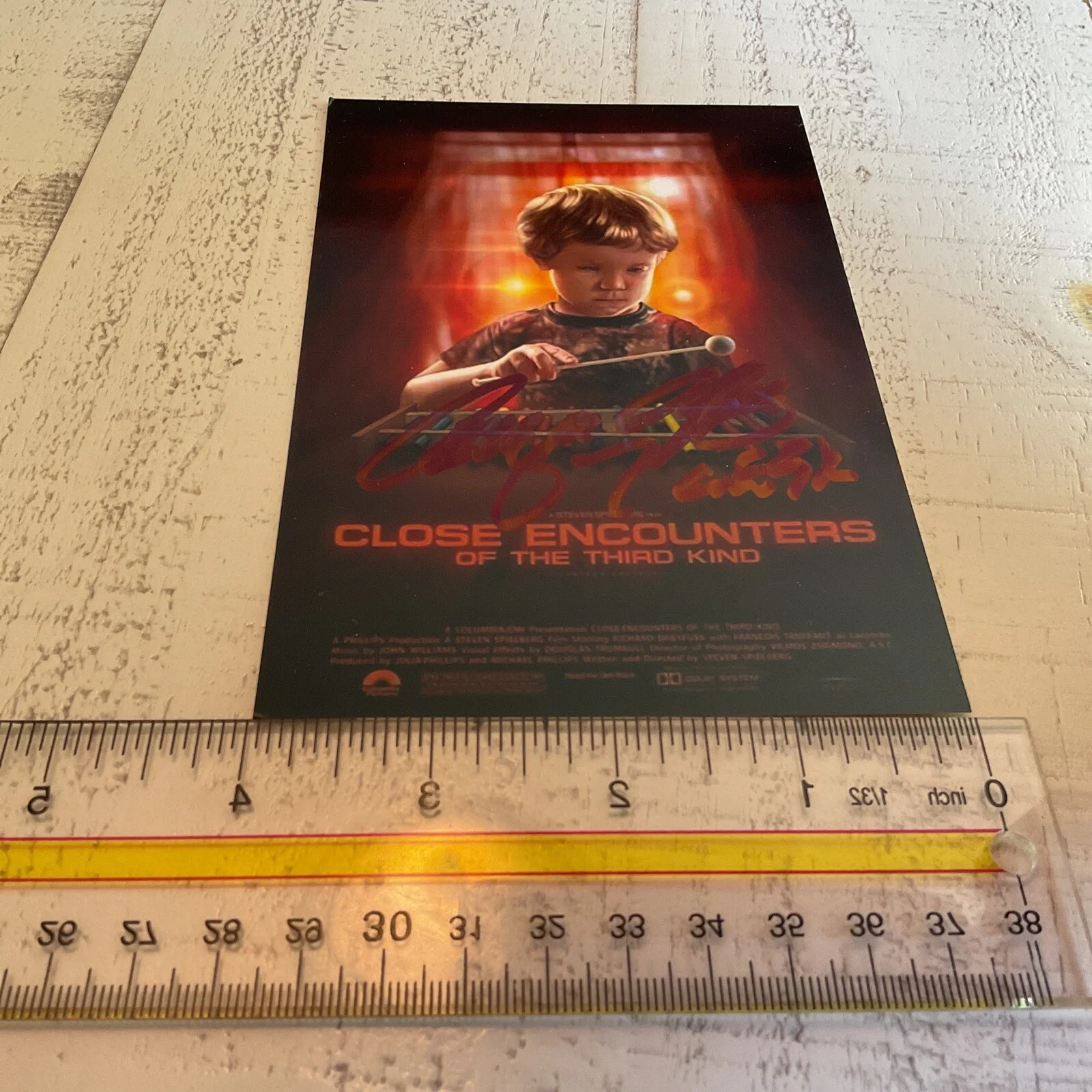Him — Autograph Cary Guffey Kid From Close Encounters Third Kind Small Photo, image 4