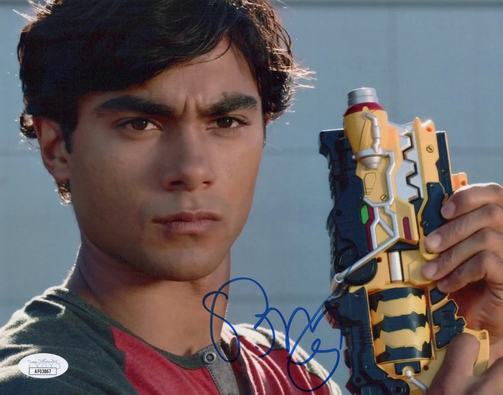 BRENNAN MEJIA — BRENNAN MEJIA Signed 8x10 POWER RANGERS Photo DINO CHARGE Autograph JSA COA CERT