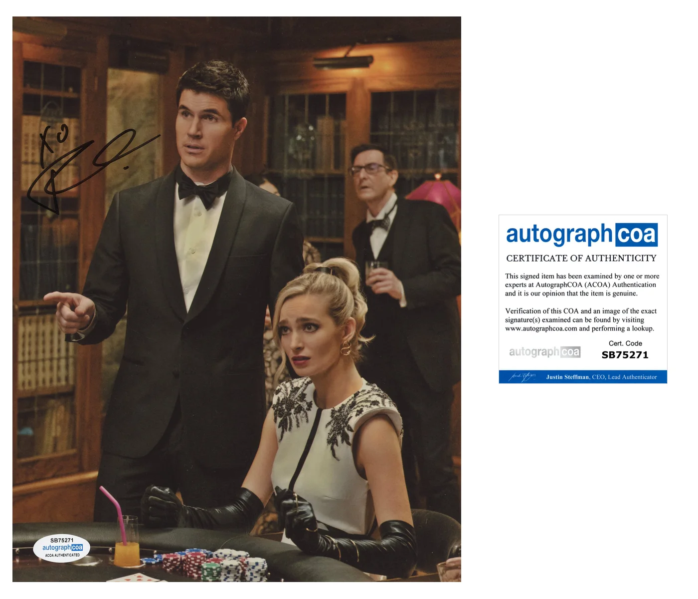 Robbie Amell Upload Autographed Signed 8x10 Photo ACOA, image 2