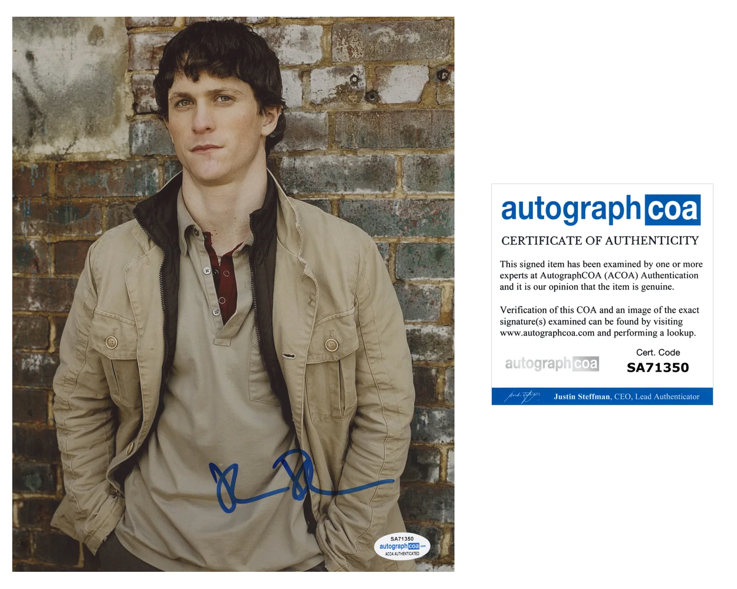 Jonathan Tucker Black Donnelly's Autographed Signed 8x10 Photo COA ACOA, изображение 2