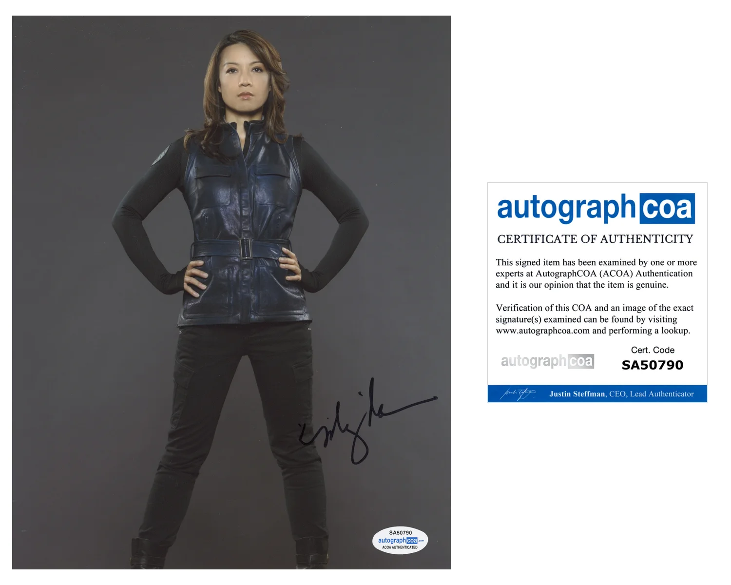 Ming Na Agents of Shield Autographed Signed 8x10 Photo COA, изображение 2