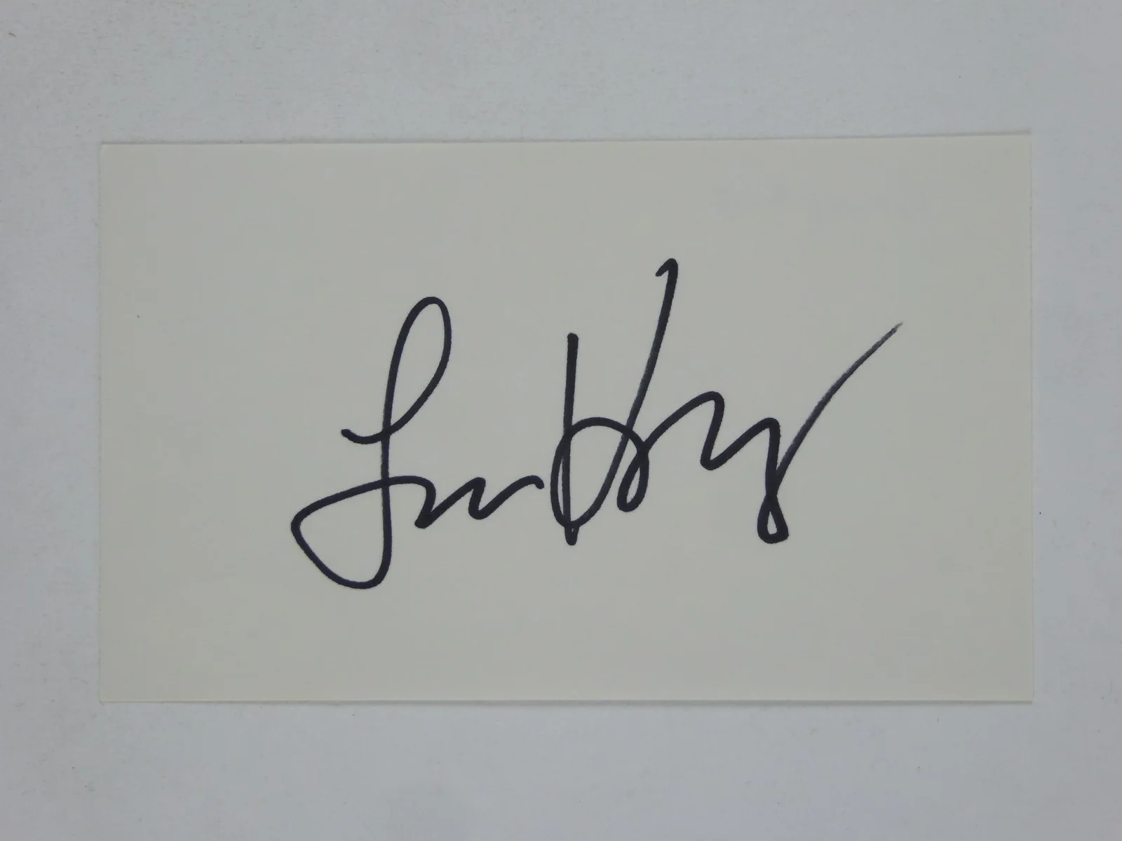 Larry King — Larry King Signed Autographed 3x5 Index Card Reporter Talk Show Host JSA COA, изображение 2