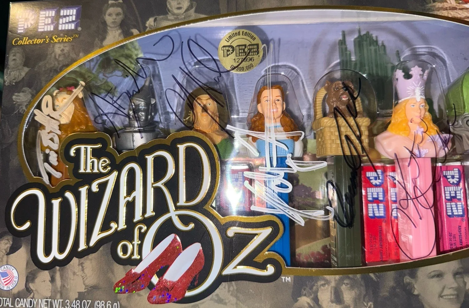 Alex Brightman Mandy Gonzalez Wicked Broadway Wizard Of Oz Signed Pez Set, image 4