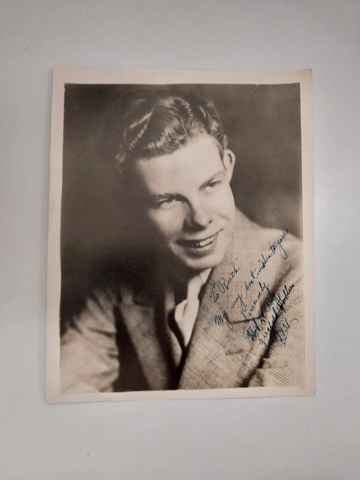Vintage 1931 HAL LEROY Photo Ziegfeld Follies Tap Dancer Hand Signed Autograph, изображение 2