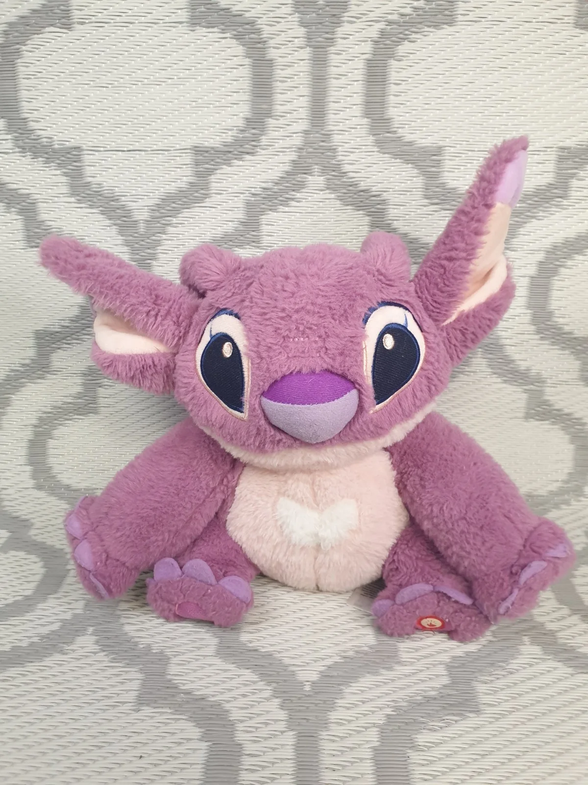 Disney PINK ANGEL LILO & STITCH Plush Soft Toy 12" Light Up Face **Very Good**, изображение 2