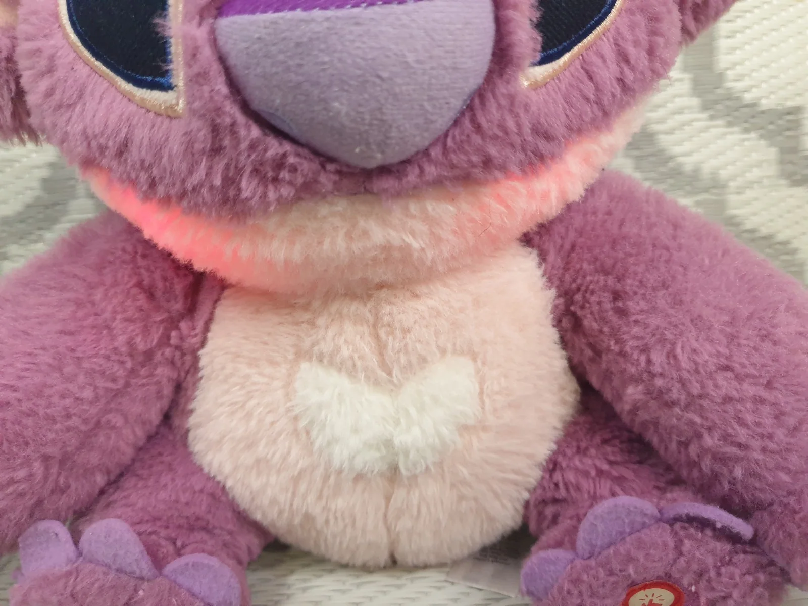 Disney PINK ANGEL LILO & STITCH Plush Soft Toy 12" Light Up Face **Very Good**, изображение 4