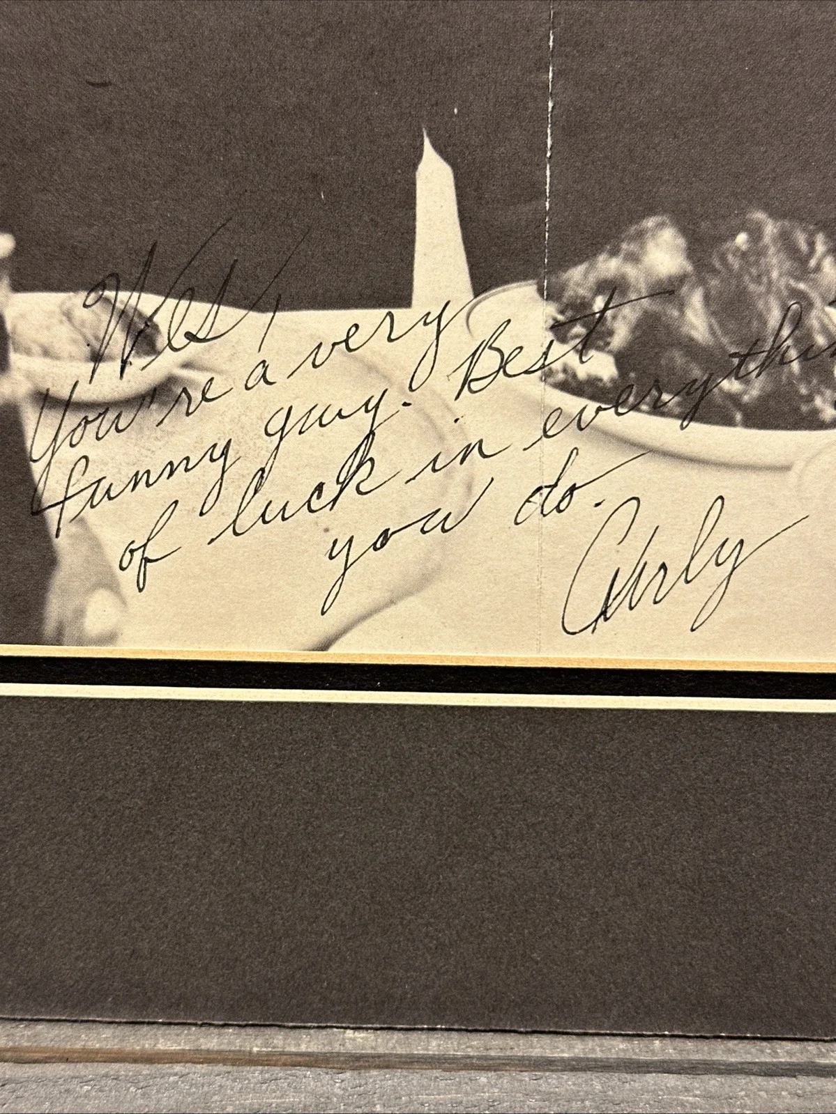 Curly Signed Autograph- The Three Stooges, image 2