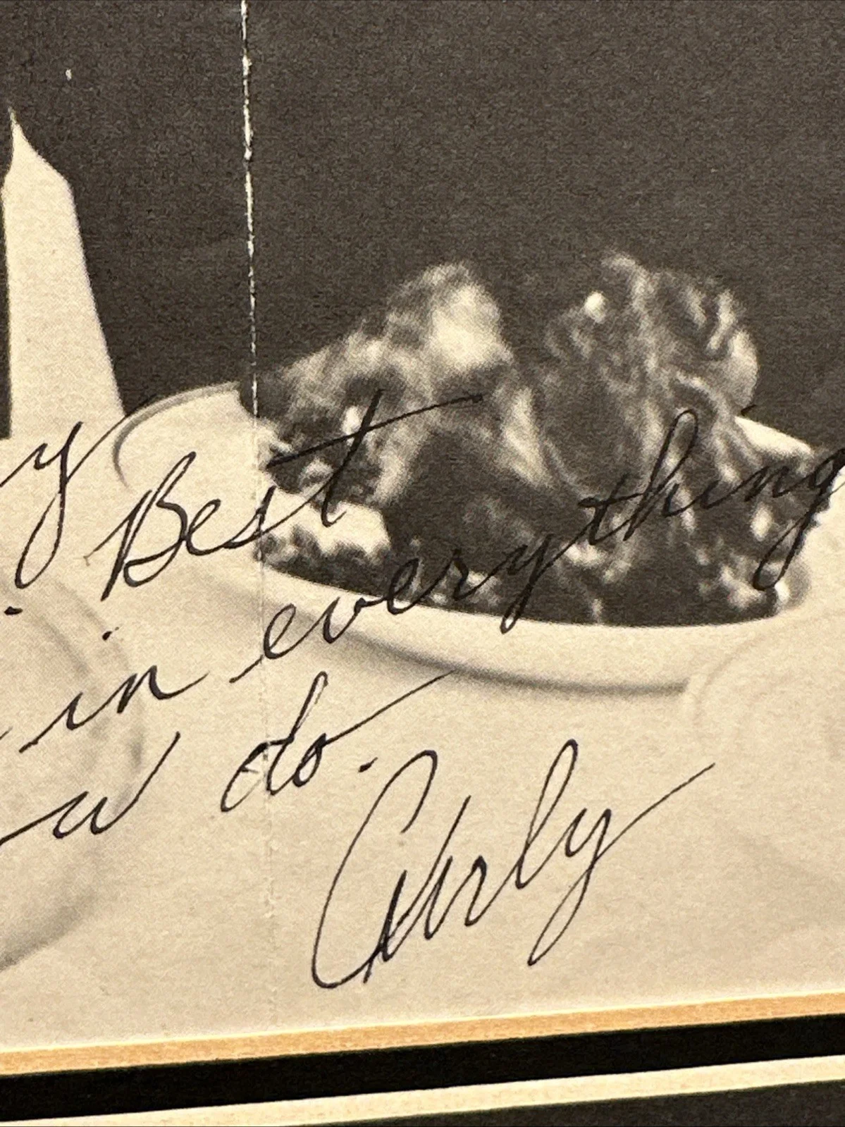 Curly Signed Autograph- The Three Stooges, image 4