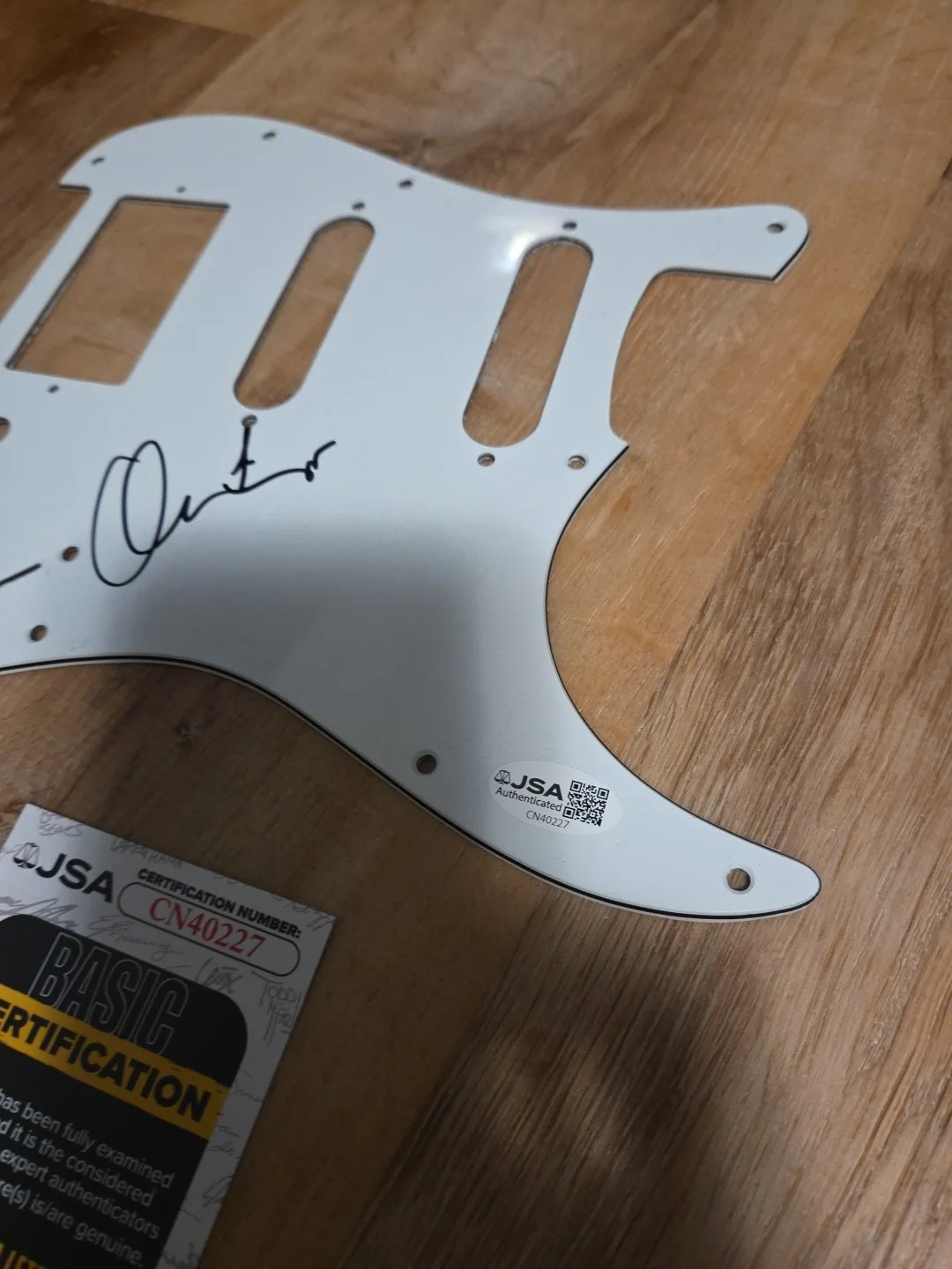 Orianthi Signed Autographed Guitar Pickguard JSA COA *Scratch Marks*, image 3