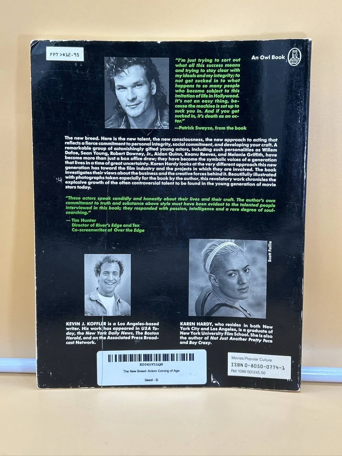 THE NEW BREED Actors Coming of Age Karen Hardy. ￼Hollywood. ￼ Patrick Swayze., изображение 2