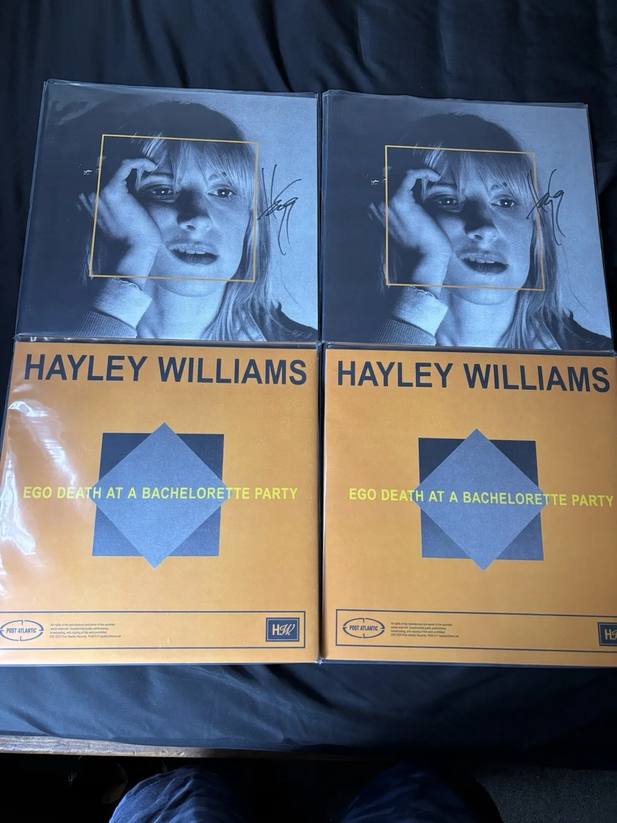 HAND SIGNED 2026 Hayley Williams Ego Death At A Bachelorette Party Vinyl Yellow, изображение 4