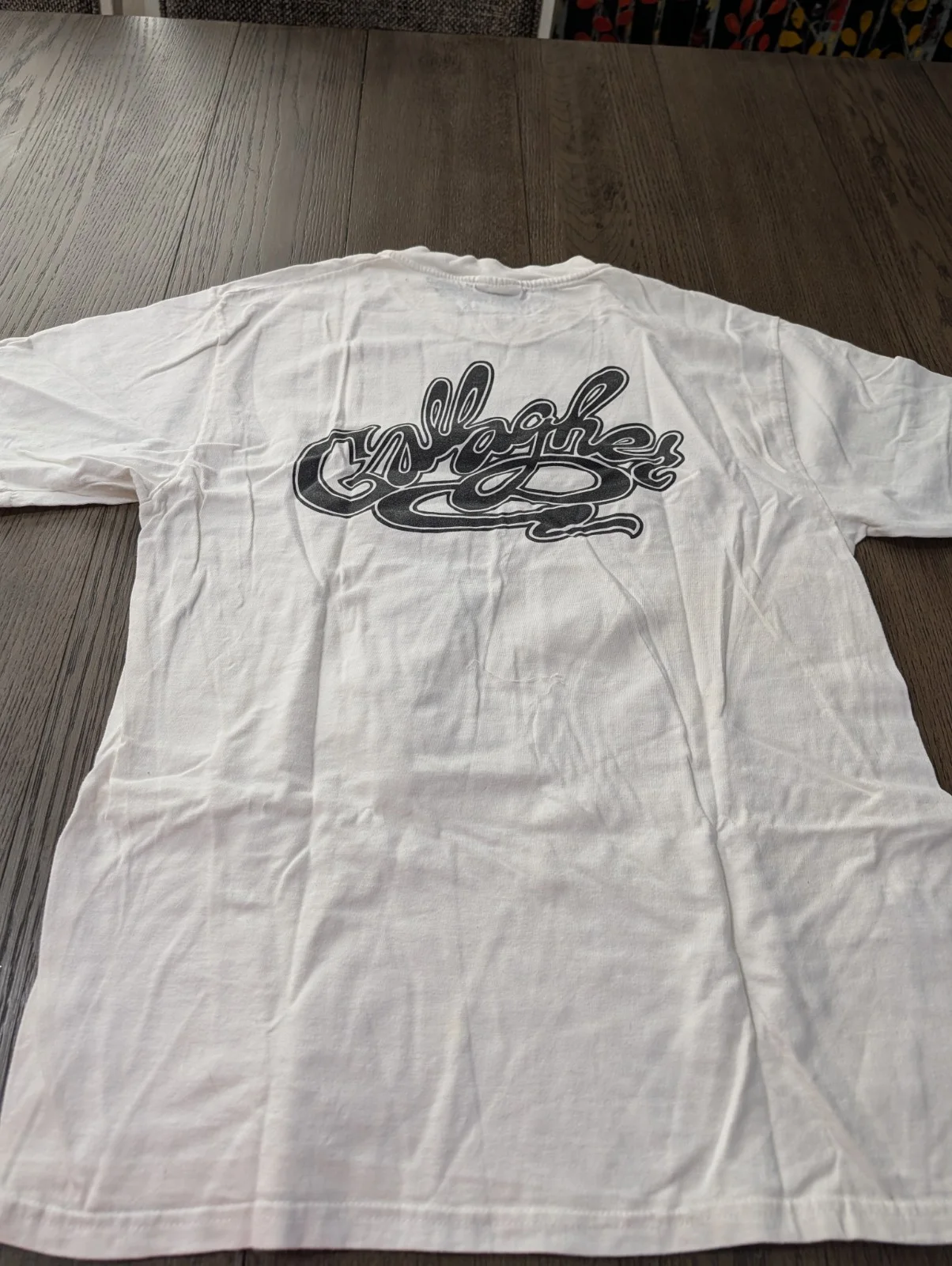 Gallagher — CAMISETA FIRMADA AUTOGRAFIADA COMEDIANTE GALLAGER TALLA L Camisa Rara Vintage Años 90, изображение 5