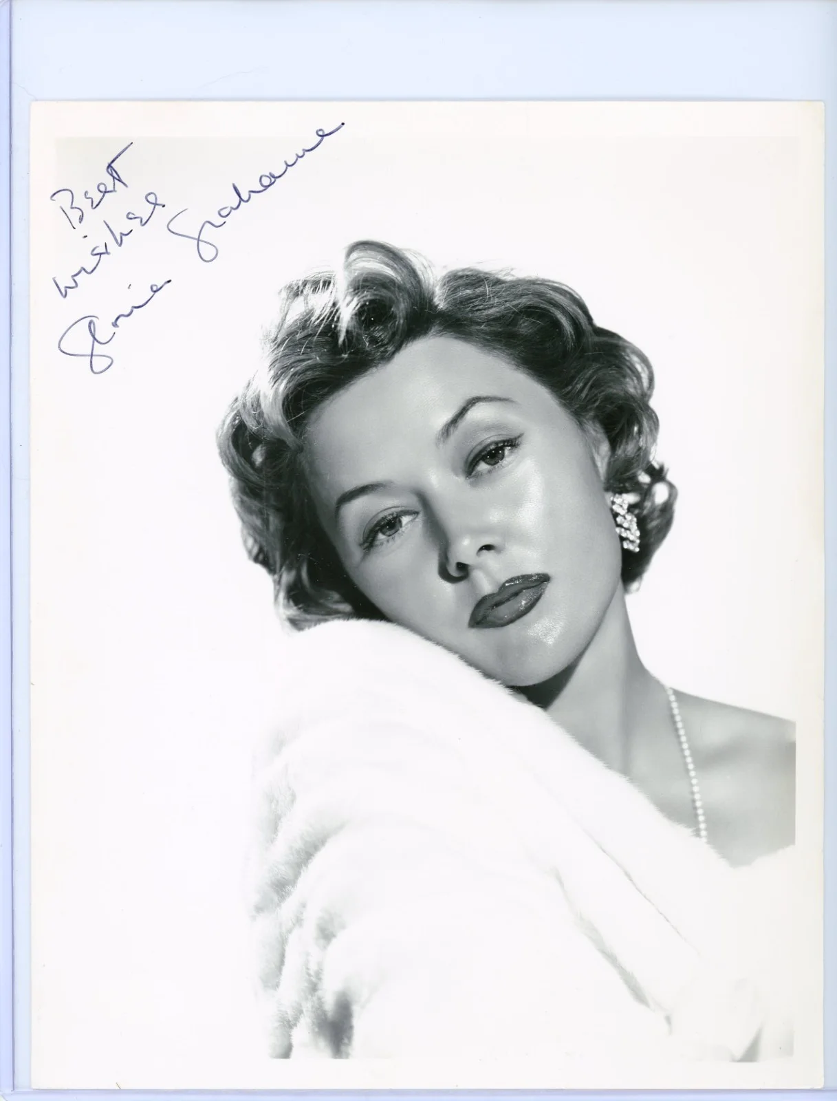 Gloria Grahame — Gloria Grahame 8x10 Hand Signed Autograph JSA COA Violet It’s A Wonderful Life