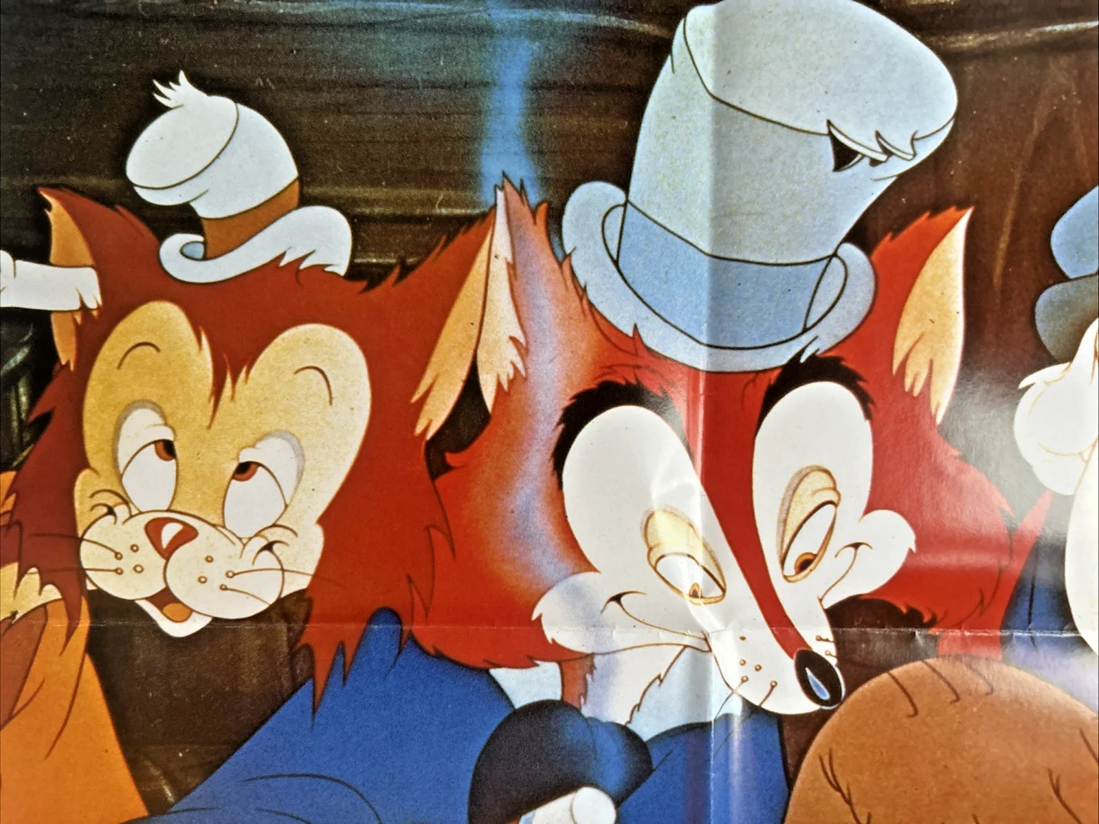 Pinocchio UK Double Crown Poster - 1986 Disney RR - Honest John, Gideon Coachman, изображение 2