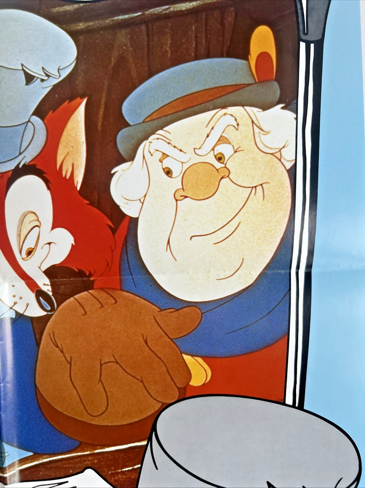Pinocchio UK Double Crown Poster - 1986 Disney RR - Honest John, Gideon Coachman, изображение 3