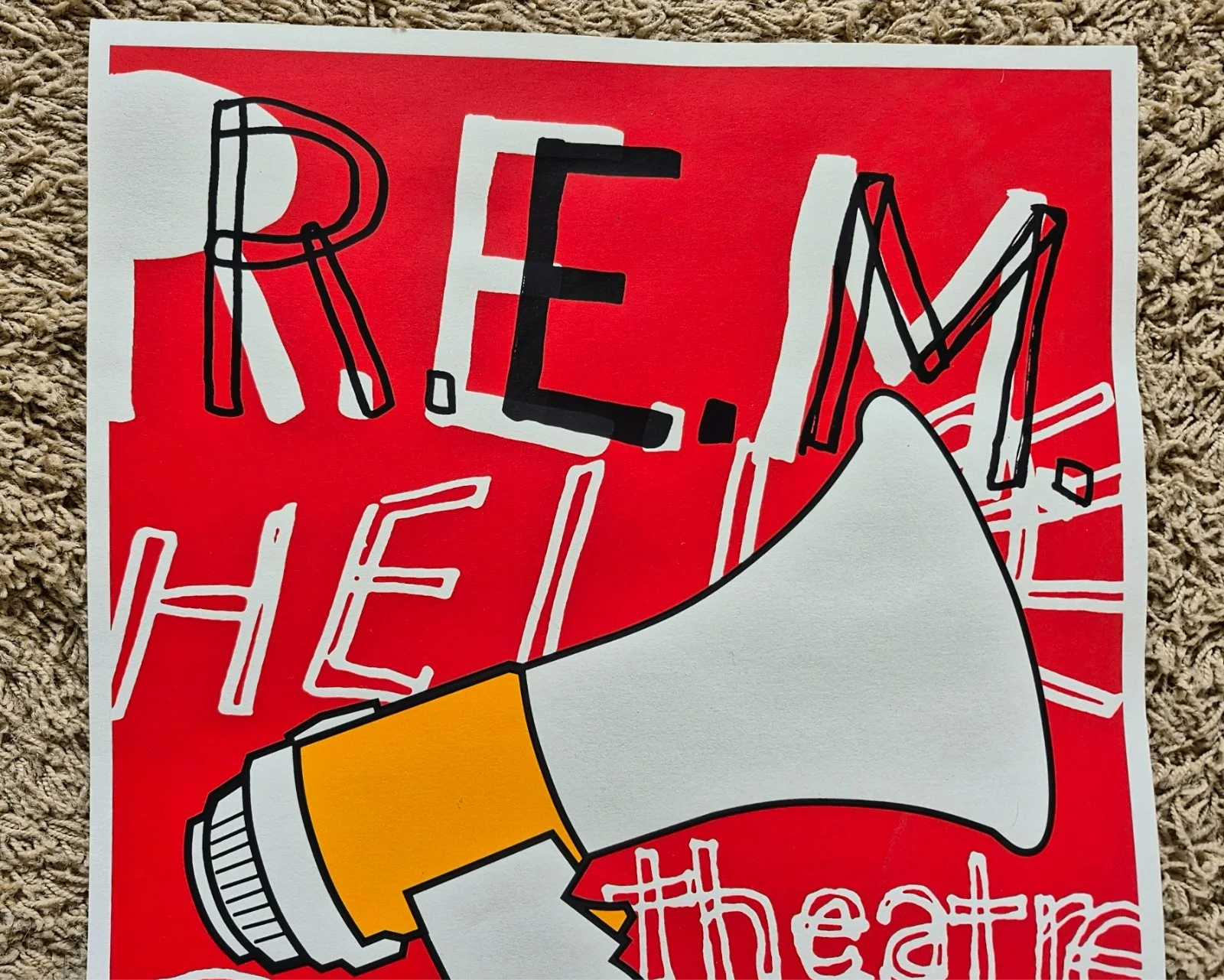 R.E.M. Greek Theatre Concert Oct 13th 2004 REM North American Tour LE LTD Poster, изображение 2