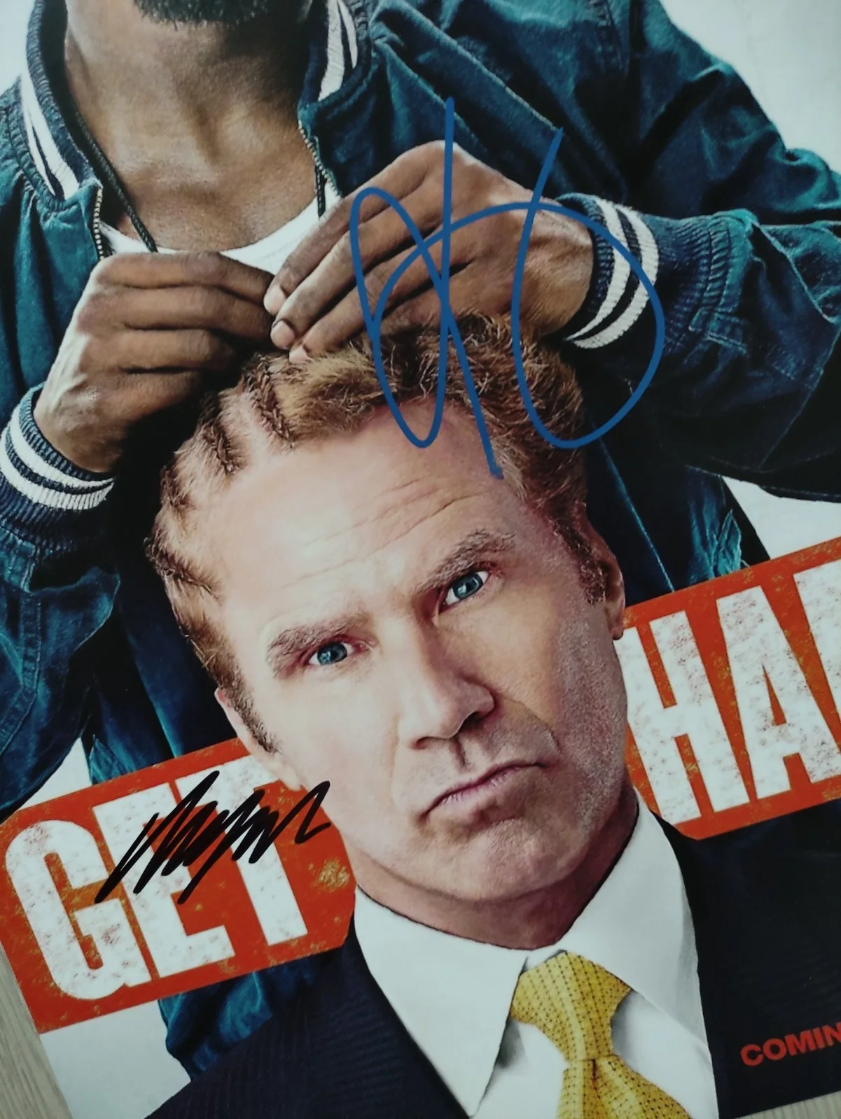 Will Ferrell, Kevin Hart — Autograph Will Ferrell, Kevin Hart Signed 11x17 Poster ( Get Hard ), image 2