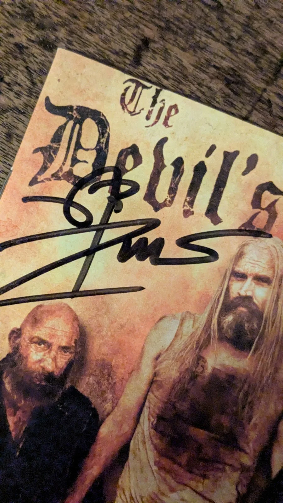 Autographed Rob Zombie THE DEVIL’S REJECTS Soundtrack DualDisc CD/DVD Signed, image 2