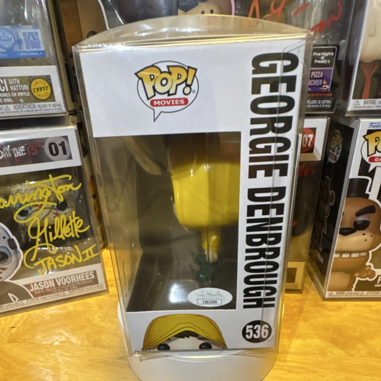 Georgie Denbrough — Funko Pop IT Georgie Denbrough #536 Autographed JSA Certified, image 3