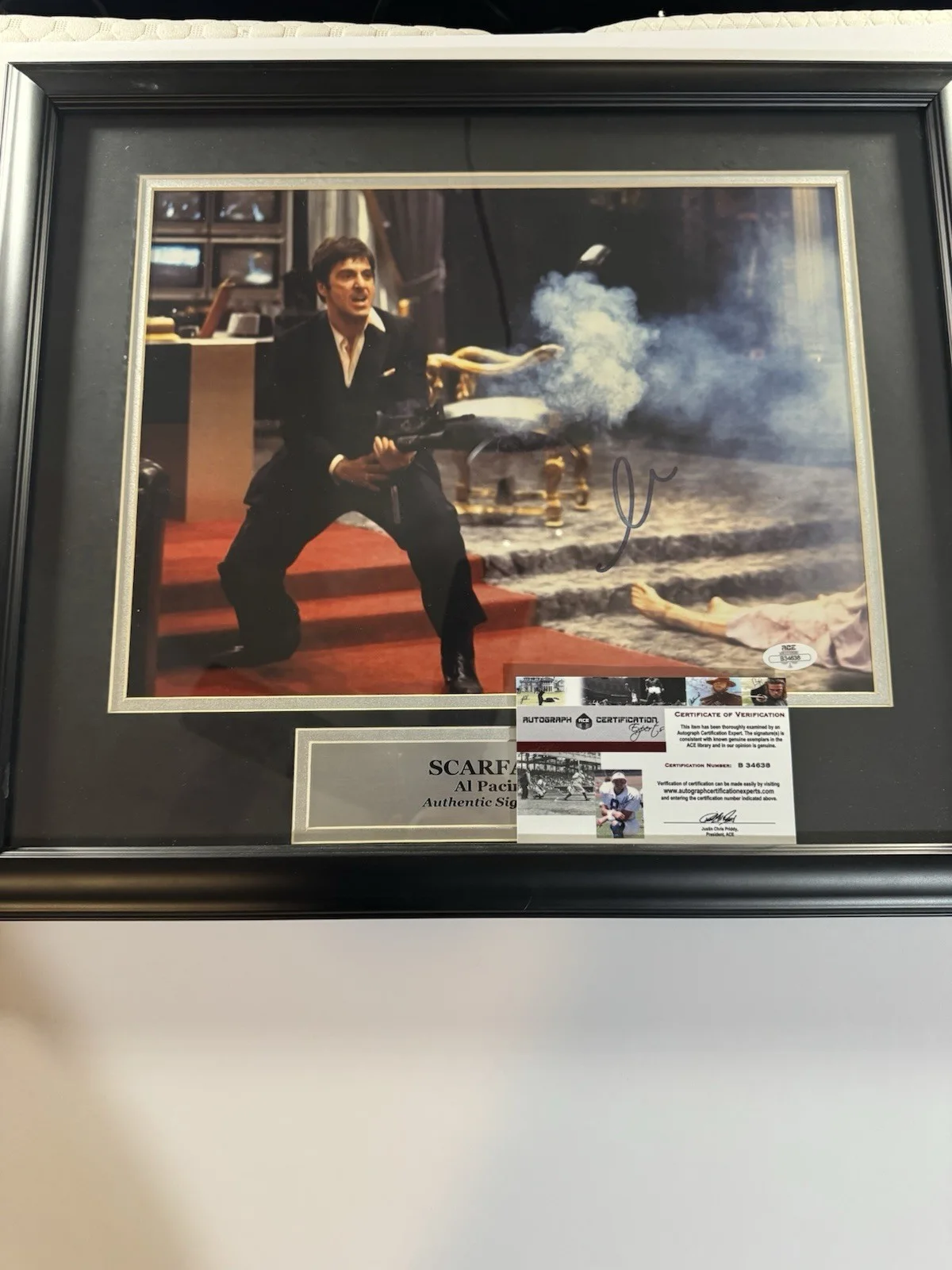 Autograph Picture Of Al Pacino As Scarface Framed With Authenticity Card🔥, image 5