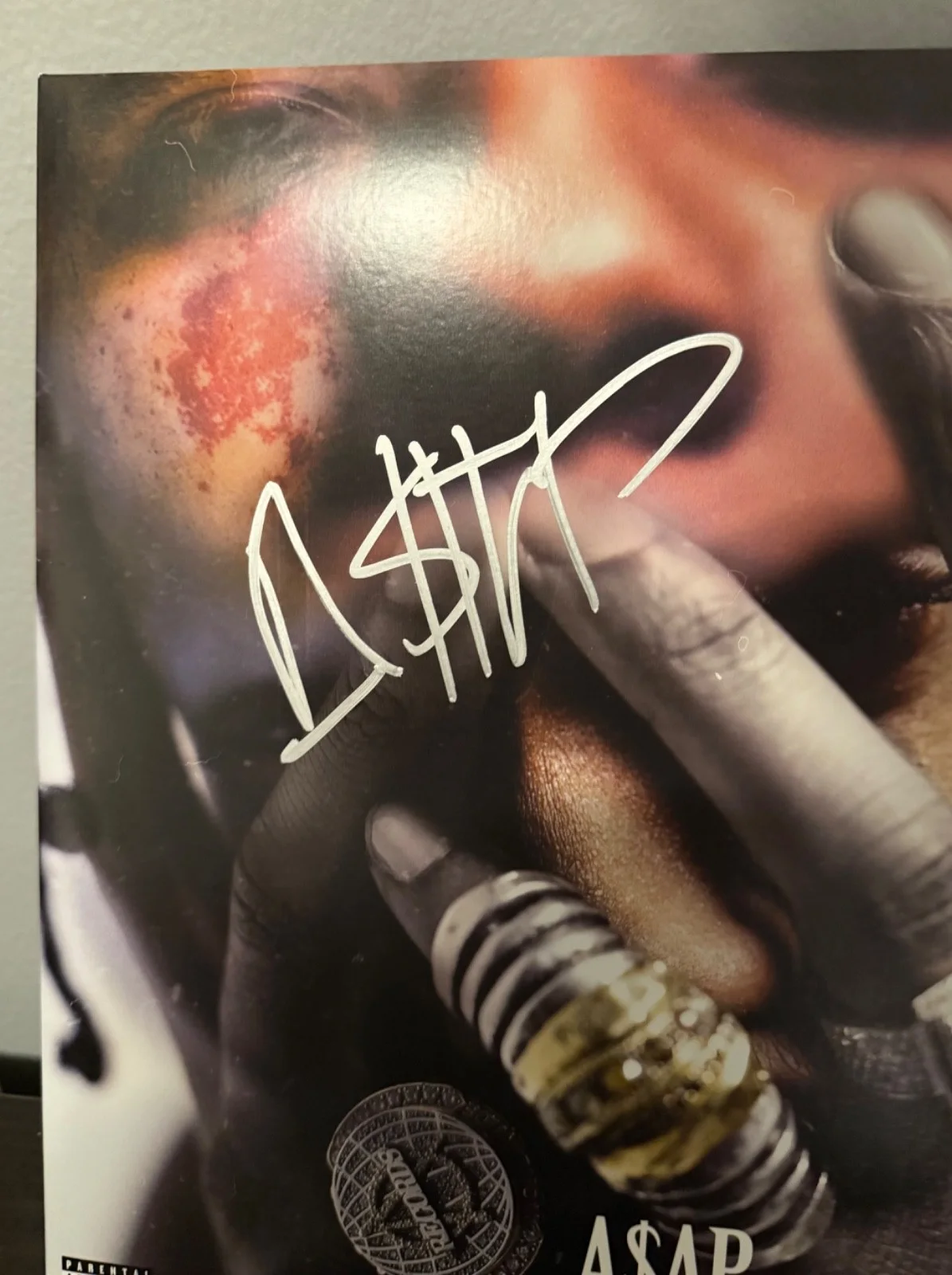 ASAP Rocky signed At. Long. Last. ASAP. 12" lp album, image 2