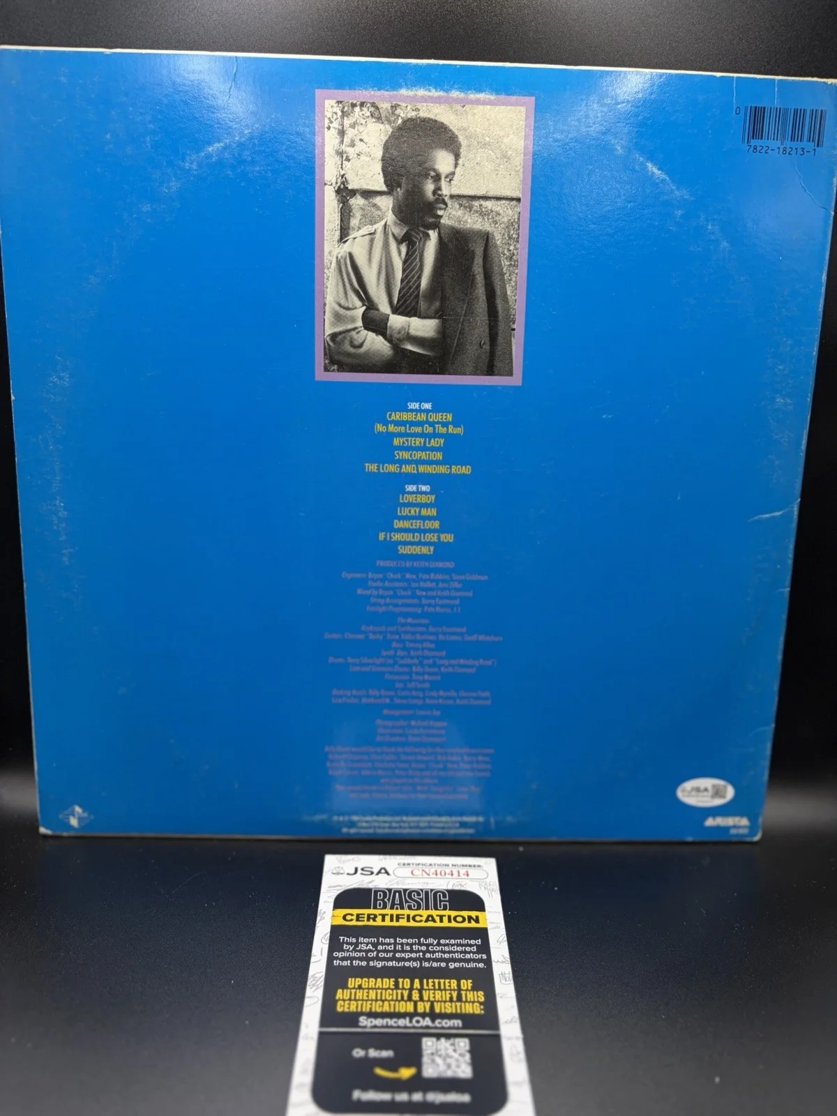 BILLY OCEAN SIGNED SUDDENLY RECORD VINYL JSA COA AUTOGRAPHED SINGER, image 2