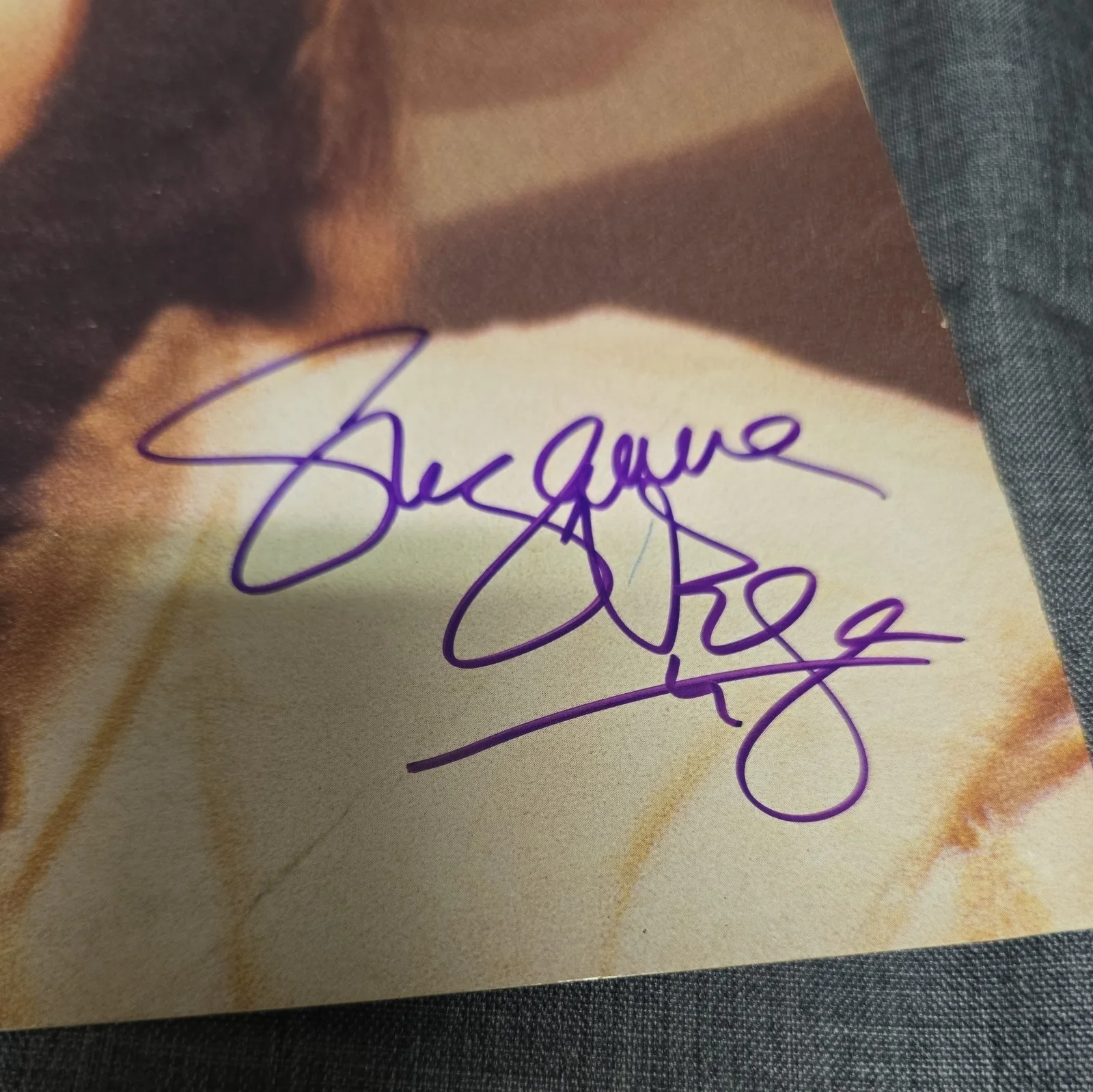 Autographed 12"×12" Promo Suzanne Vega Solitude Standing SIGN 1987 *Not A Record, изображение 2
