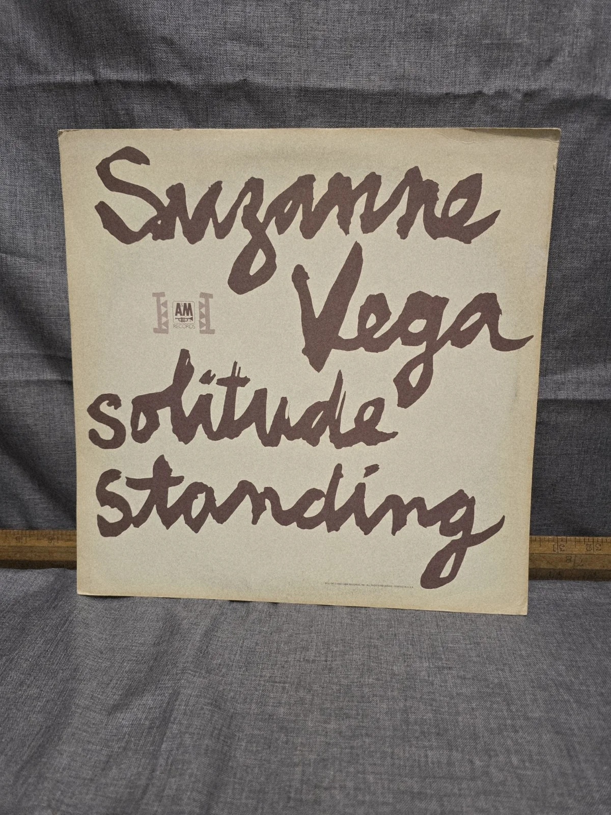 Autographed 12"×12" Promo Suzanne Vega Solitude Standing SIGN 1987 *Not A Record, изображение 3