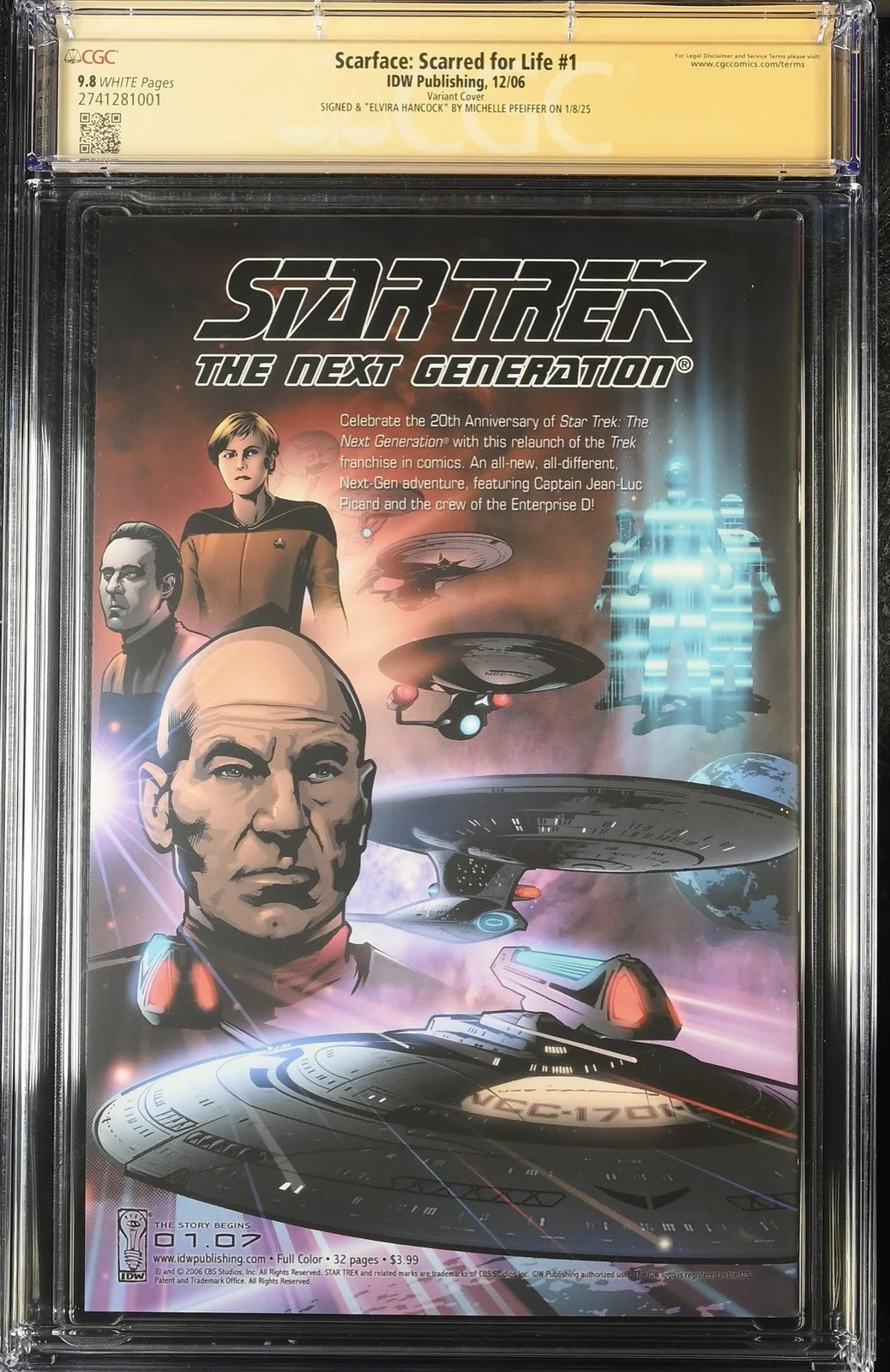 Al Pacino — Al Pacino, Steven Bauer, Michelle Pfeiffer Autographed Scarface #1 CGC SS 9.8, изображение 2