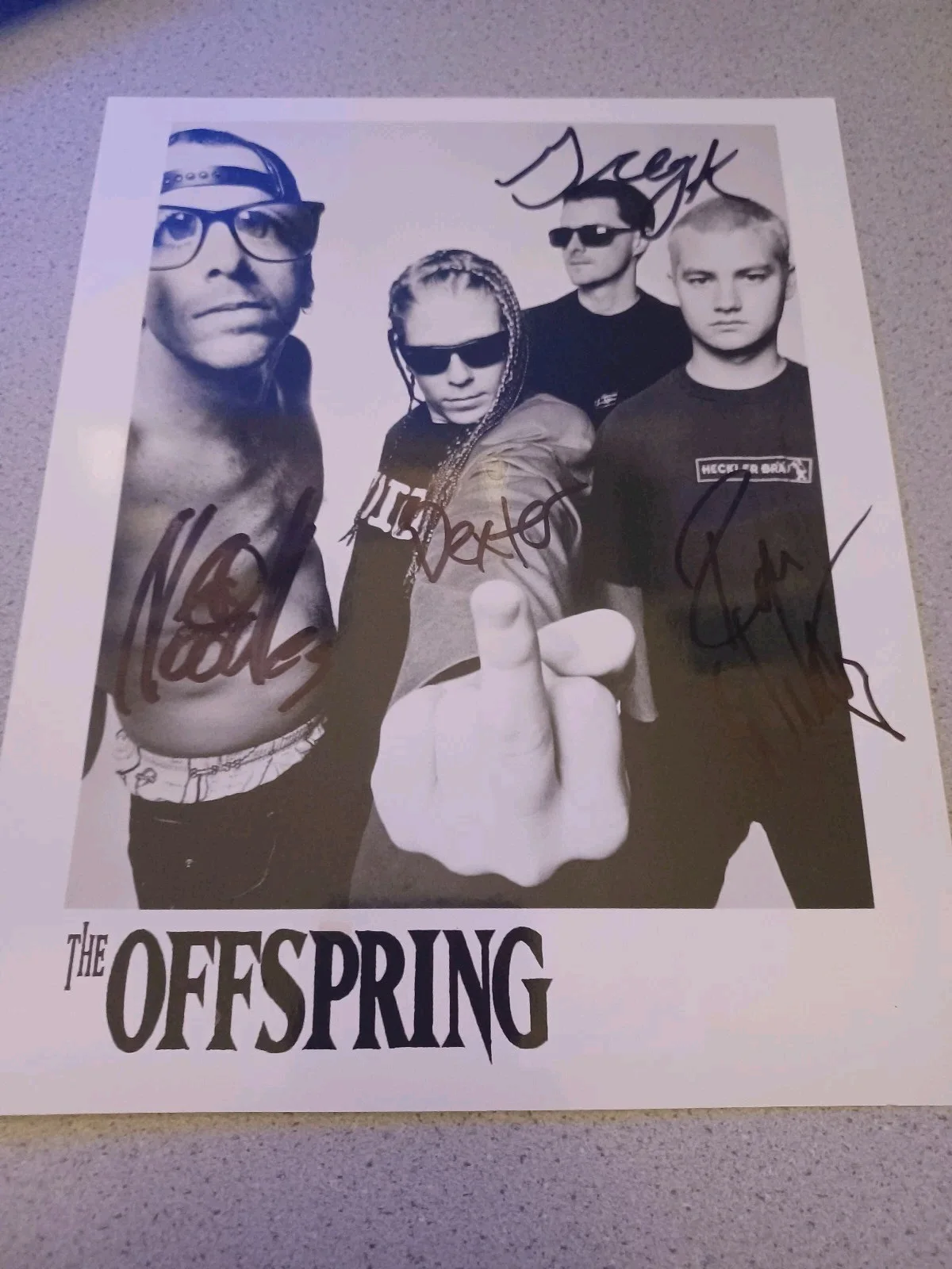 The Offspring 2002 Signed Photo-promo, image 3