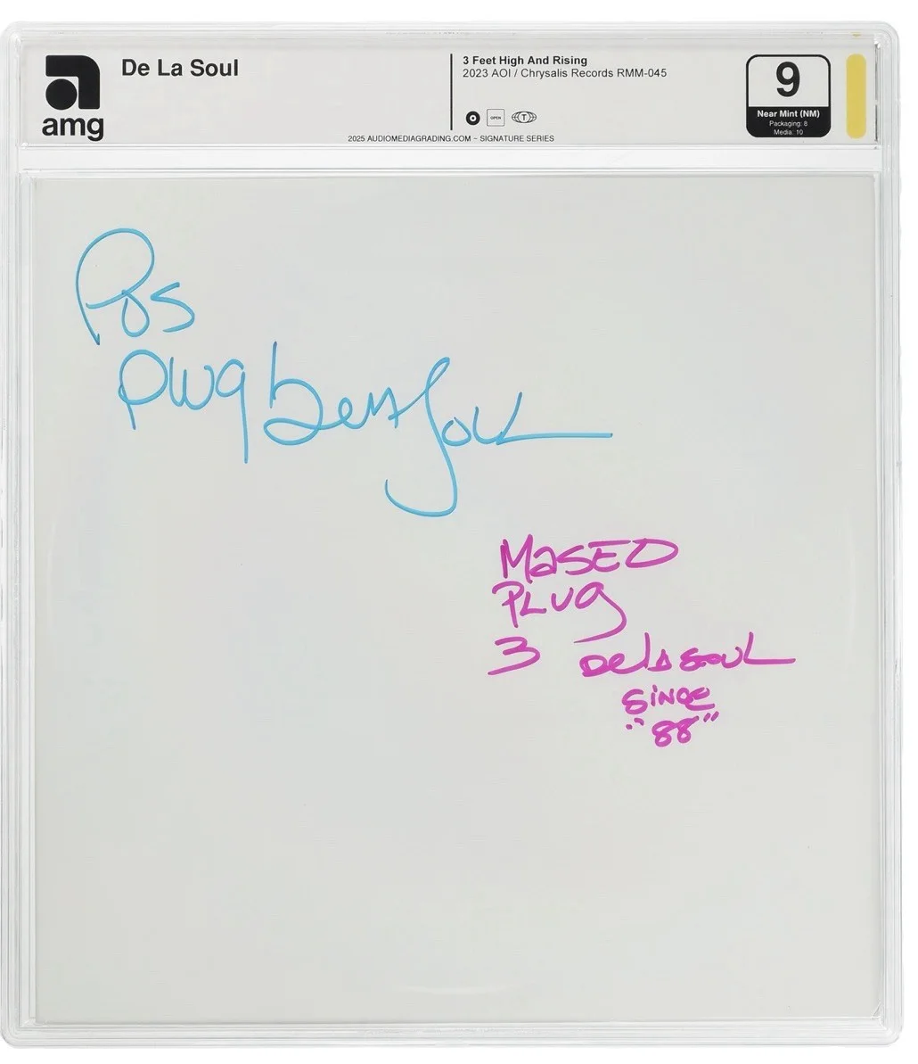 De La Soul 3 Feet High And Rising Test Press Signed By Posdnous, Maseo, Trugoy, изображение 2