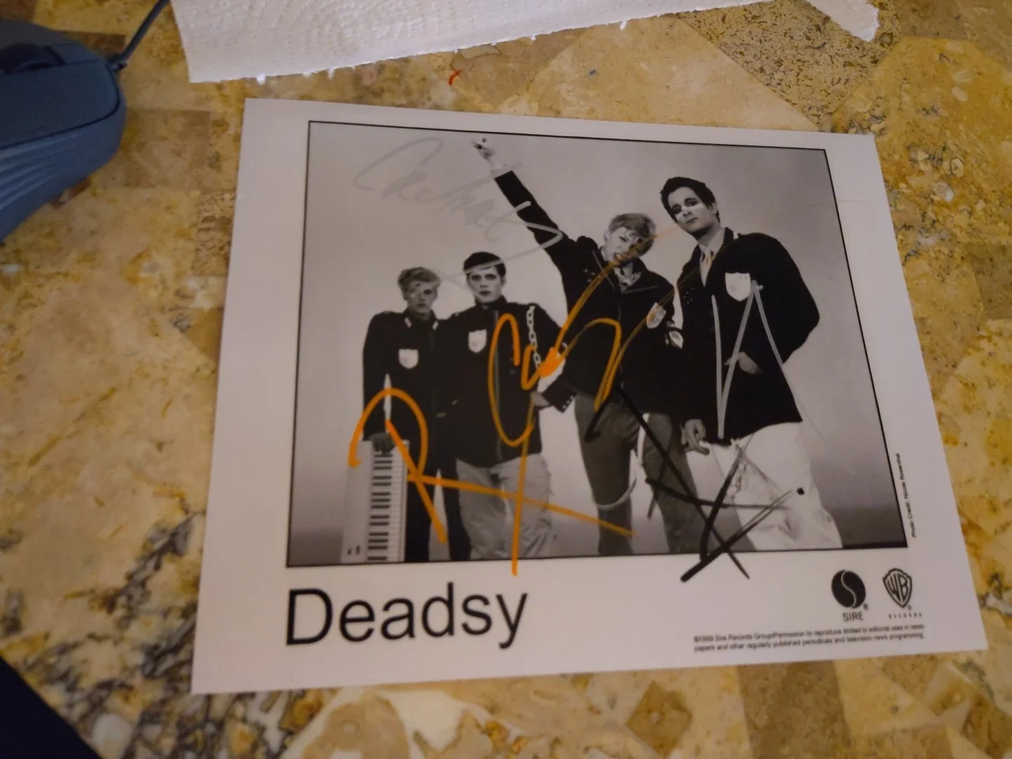 Deadsy Band Signed Promo Photo From Store Exeter Elijah Blue Allman All Band 5, image 2