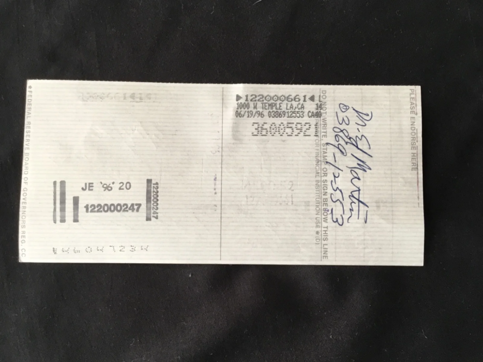 Billy Jack Actor Tom Laughlin Original 1996 Signed Document, изображение 2