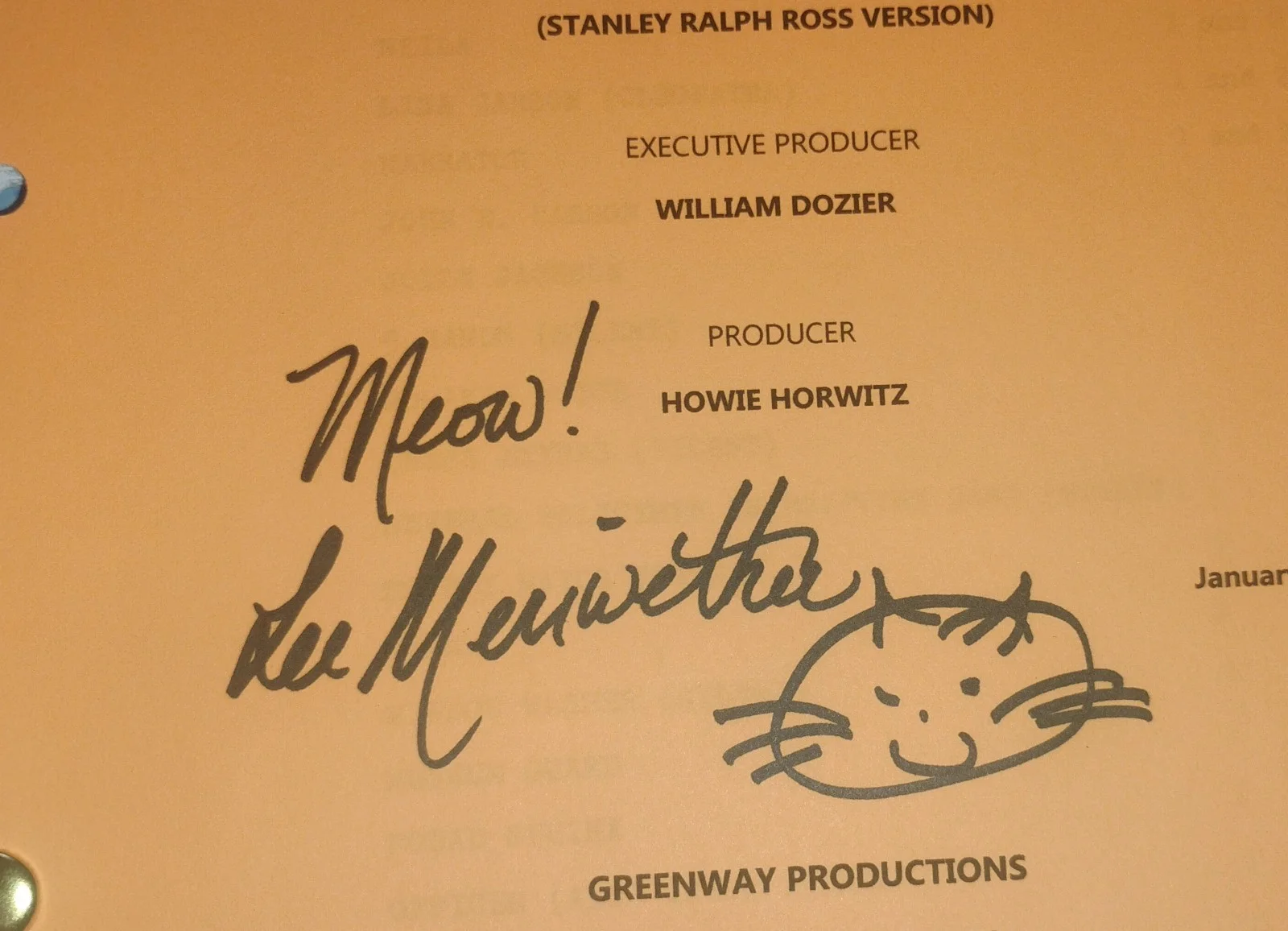 Lee Meriwether Hand Signed Autograph Batman Script COA - NO US TARIFFS, изображение 3