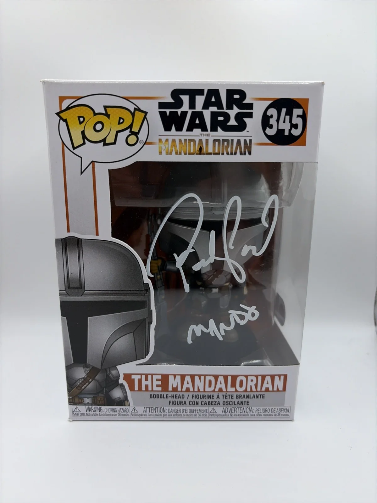 Pedro Pascal — Pedro Pascal Signed And Quoted Mando On Mandalorian Funko SWAU Authentication, image 2